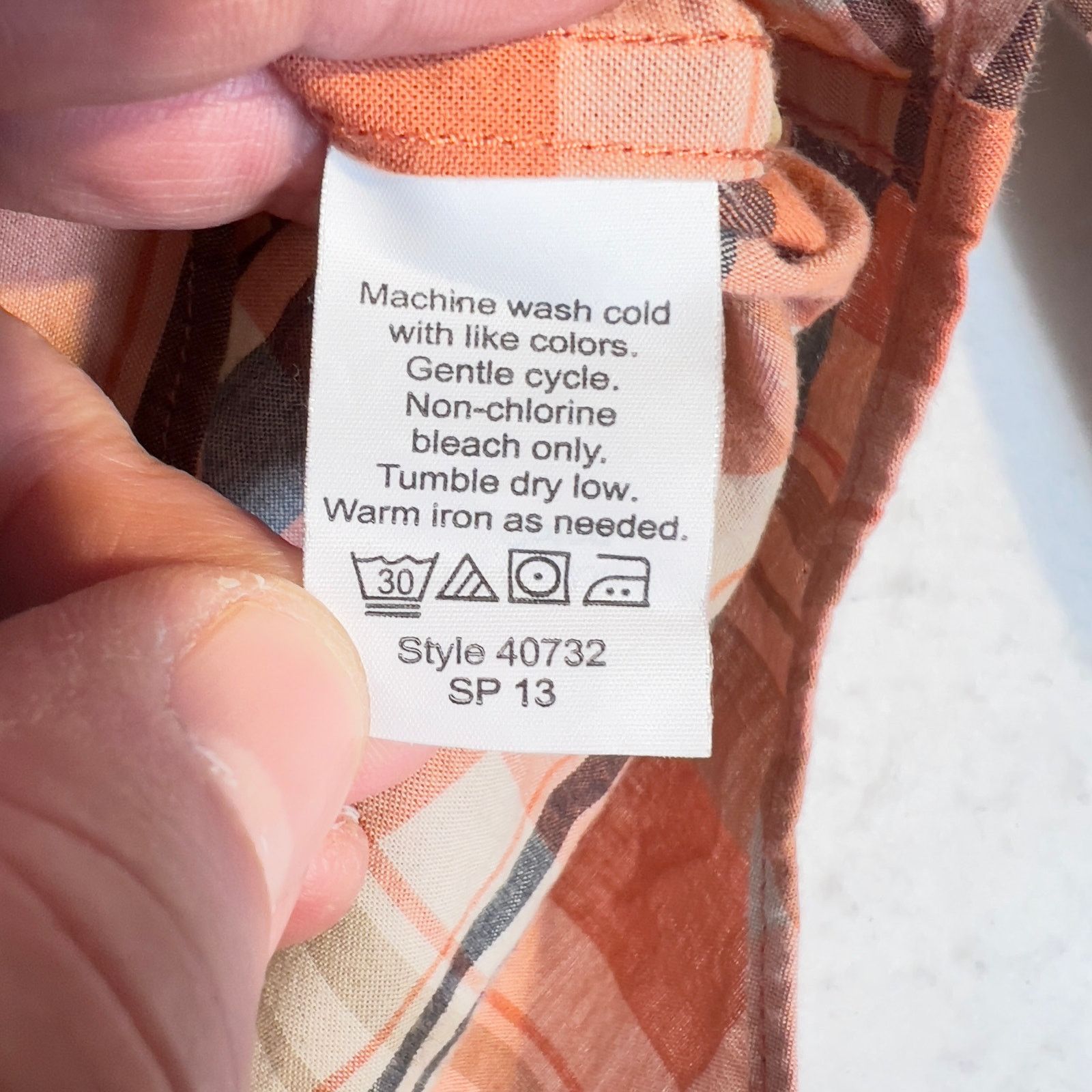 J.Crew J. Crew Factory Button Down Shirt Summer Plaid XL Orange Size US M / EU 48-50 / 2 - 6 Thumbnail