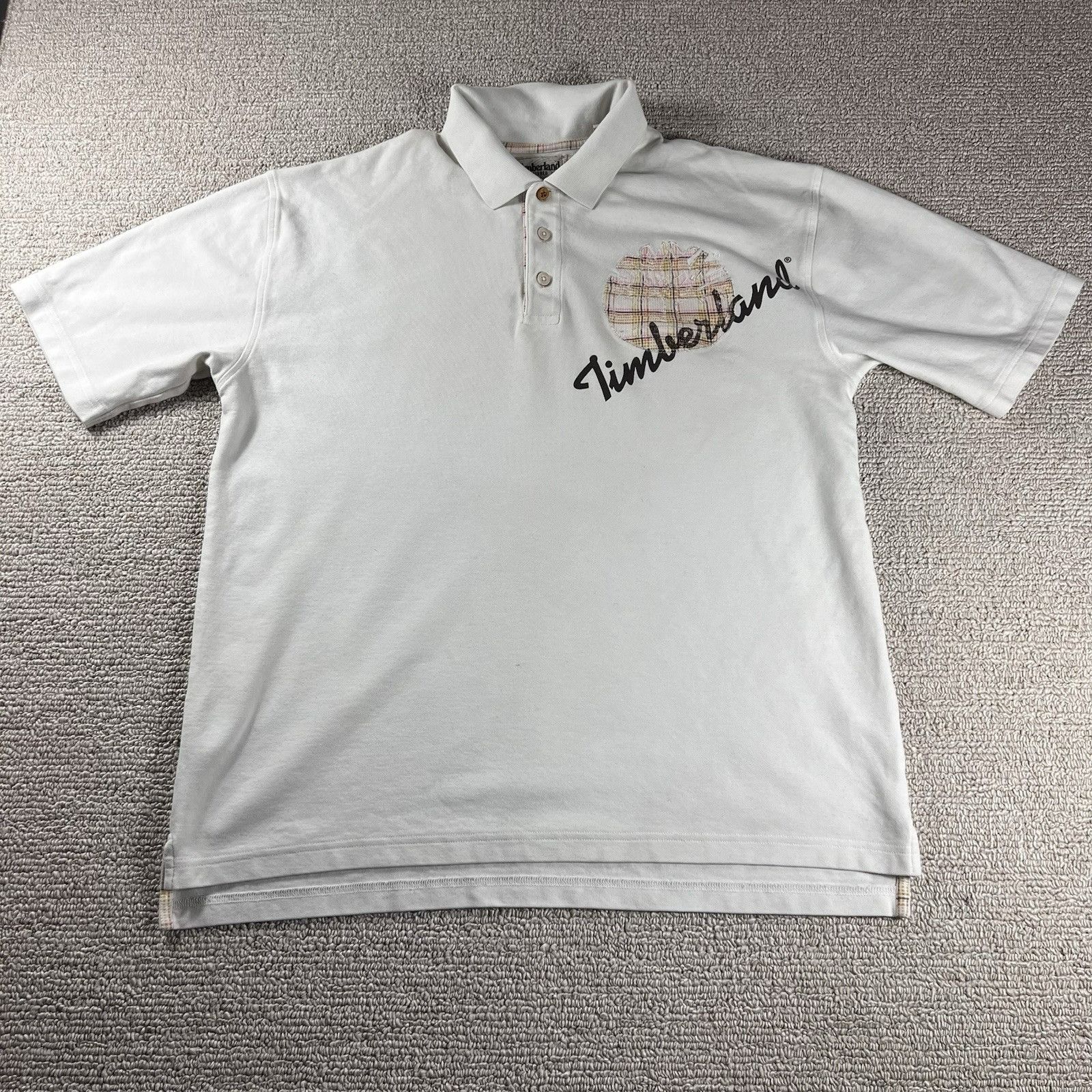 Timberland Timberland Large Logo Polo Shirt Beige Men’s Size Large Size US L / EU 52-54 / 3 - 1 Thumbnail