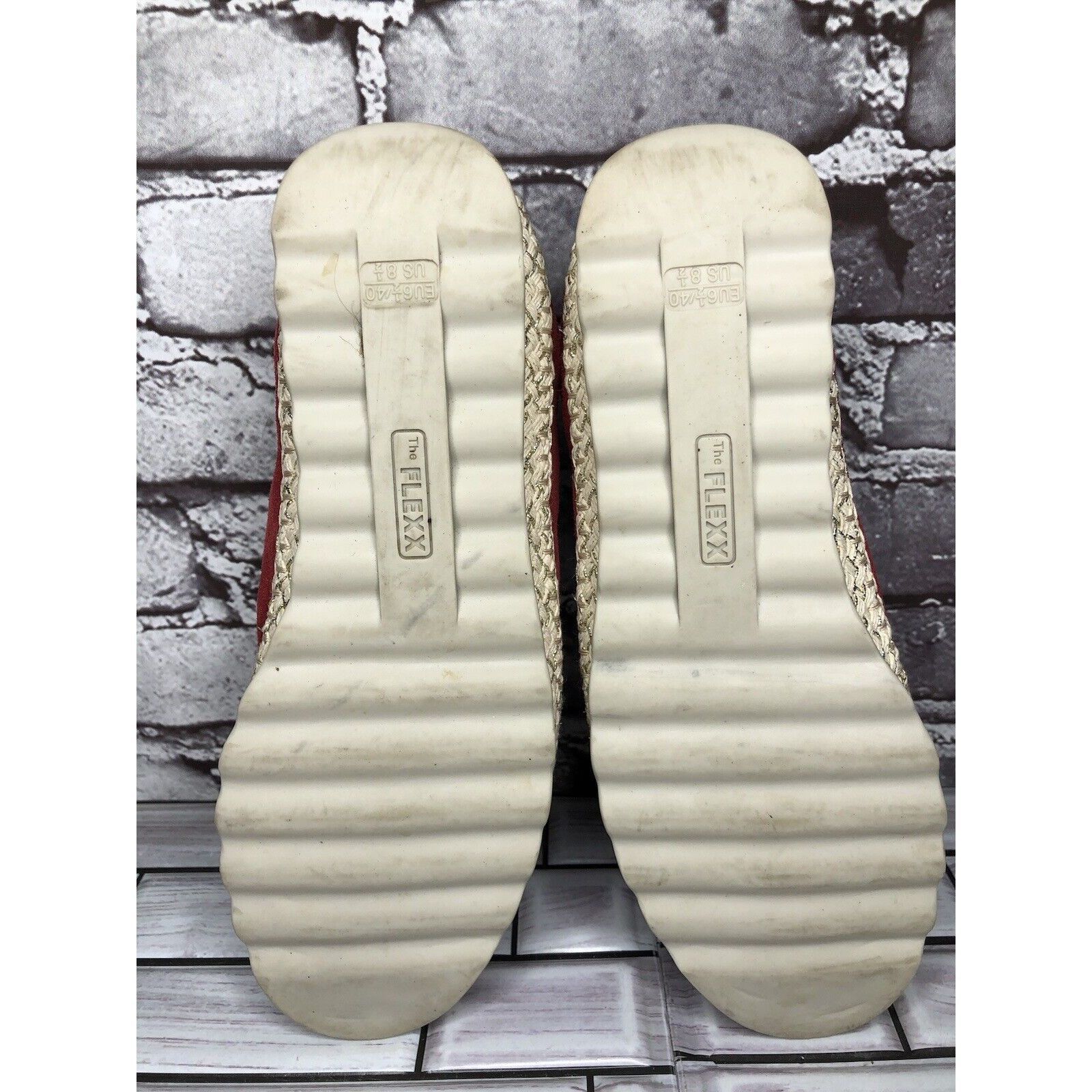 Other The Flexx Red Suede Leather Espadrilles Slip On Shoes Women Size US 8.5 / IT 38.5 - 11 Thumbnail