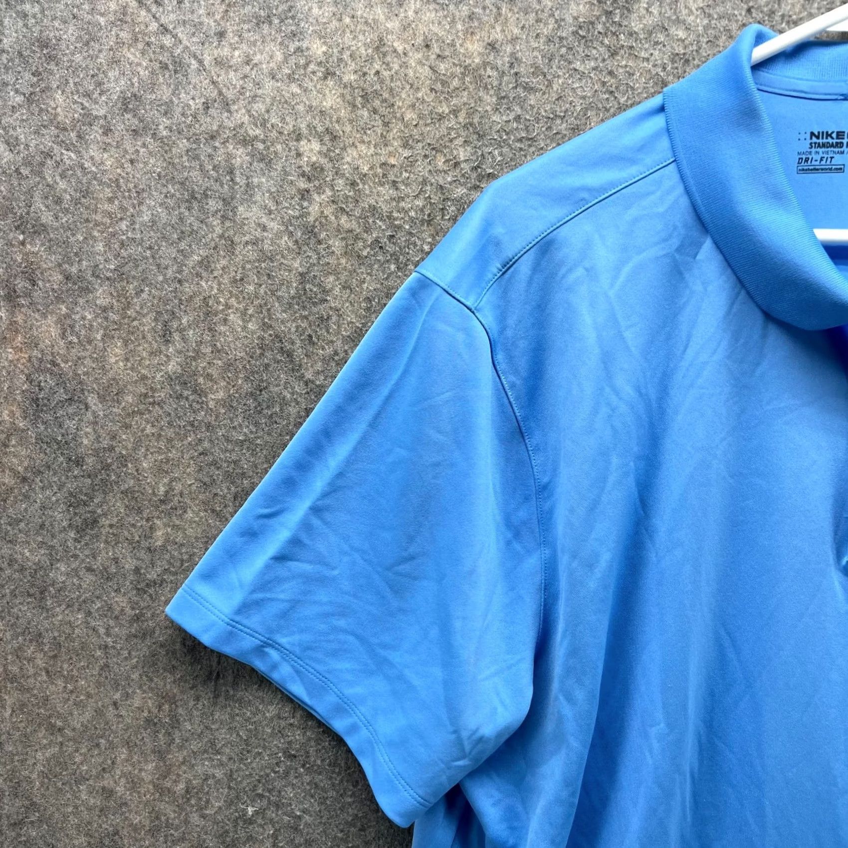 Nike Nike Polo Shirt Men -Athletic Dri Fit Golf Blue Fabric Blended Polyester Mens 2XL Size US XXL / EU 58 / 5 - 7 Thumbnail