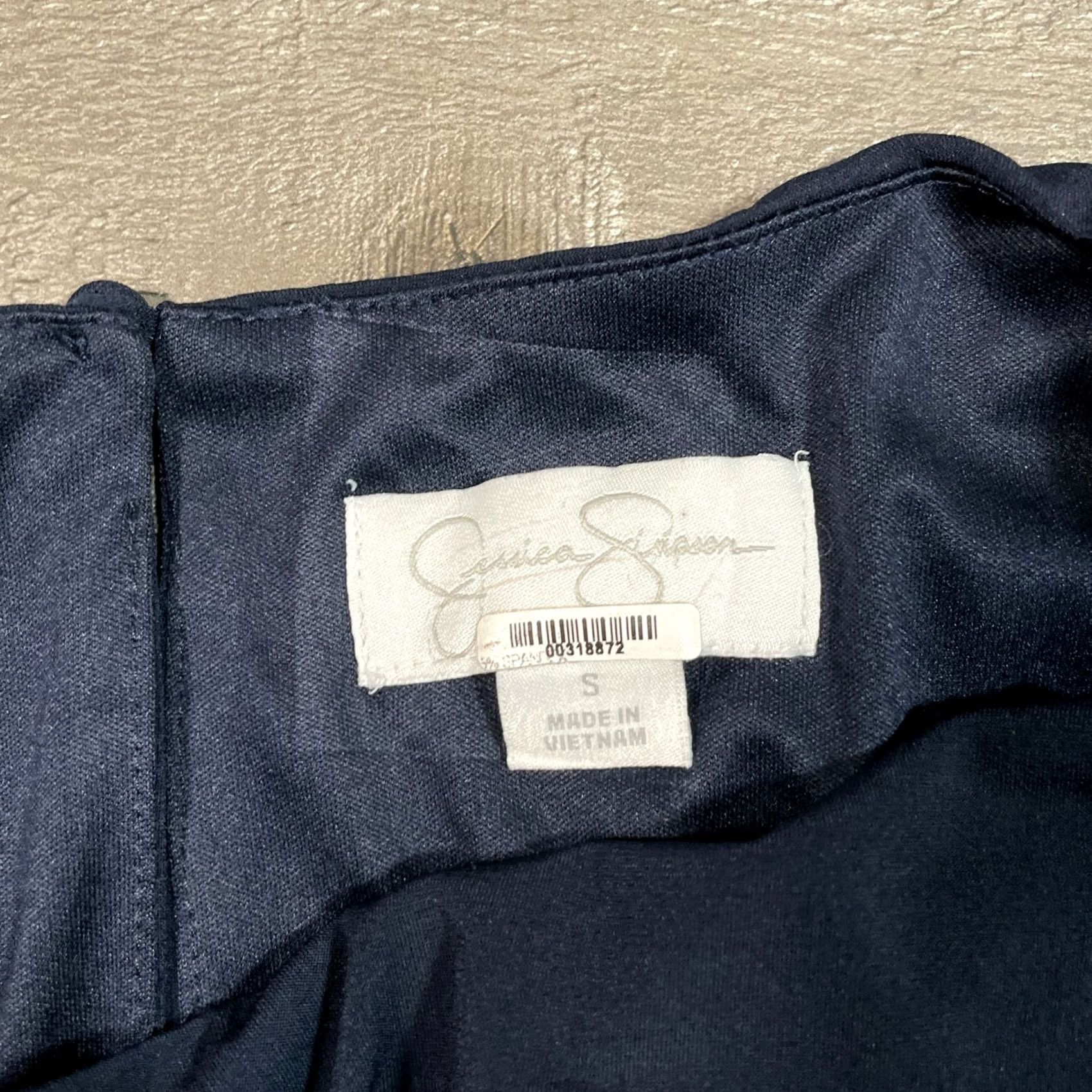 Jessica Simpson Jessica Simpson Dress Womens S Small Blue Mini Round Neck Short Dolman Sleeves Size 28" / US 6 / IT 42 - 3 Thumbnail
