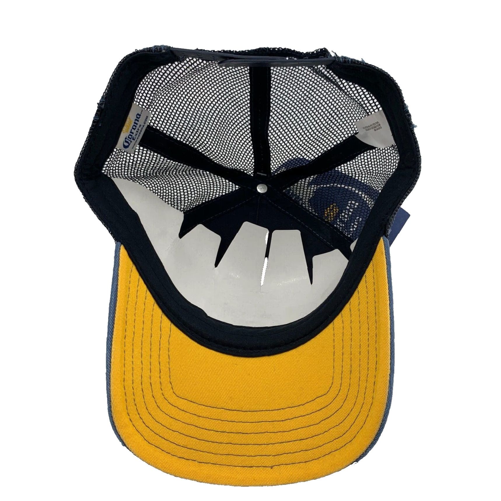 Old Navy Old Navy Corona Extra Adjustable Trucker Hat Men Blue Black NWT Solid Adjustable Outdoor All Season Hats Mens Size ONE SIZE - 3 Thumbnail