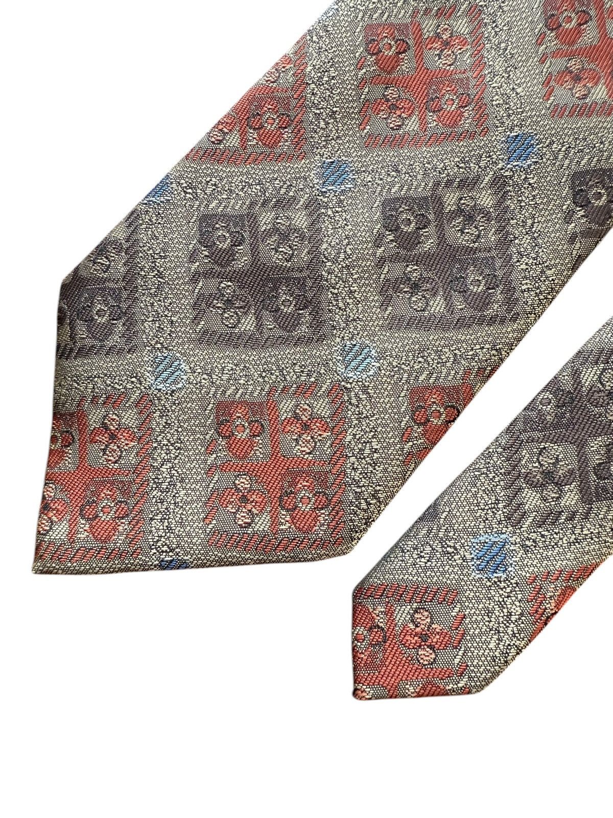 Other Vintage Silk Tie – Cravaseta – Geometric Jacquard Pattern Size ONE SIZE - 3 Thumbnail