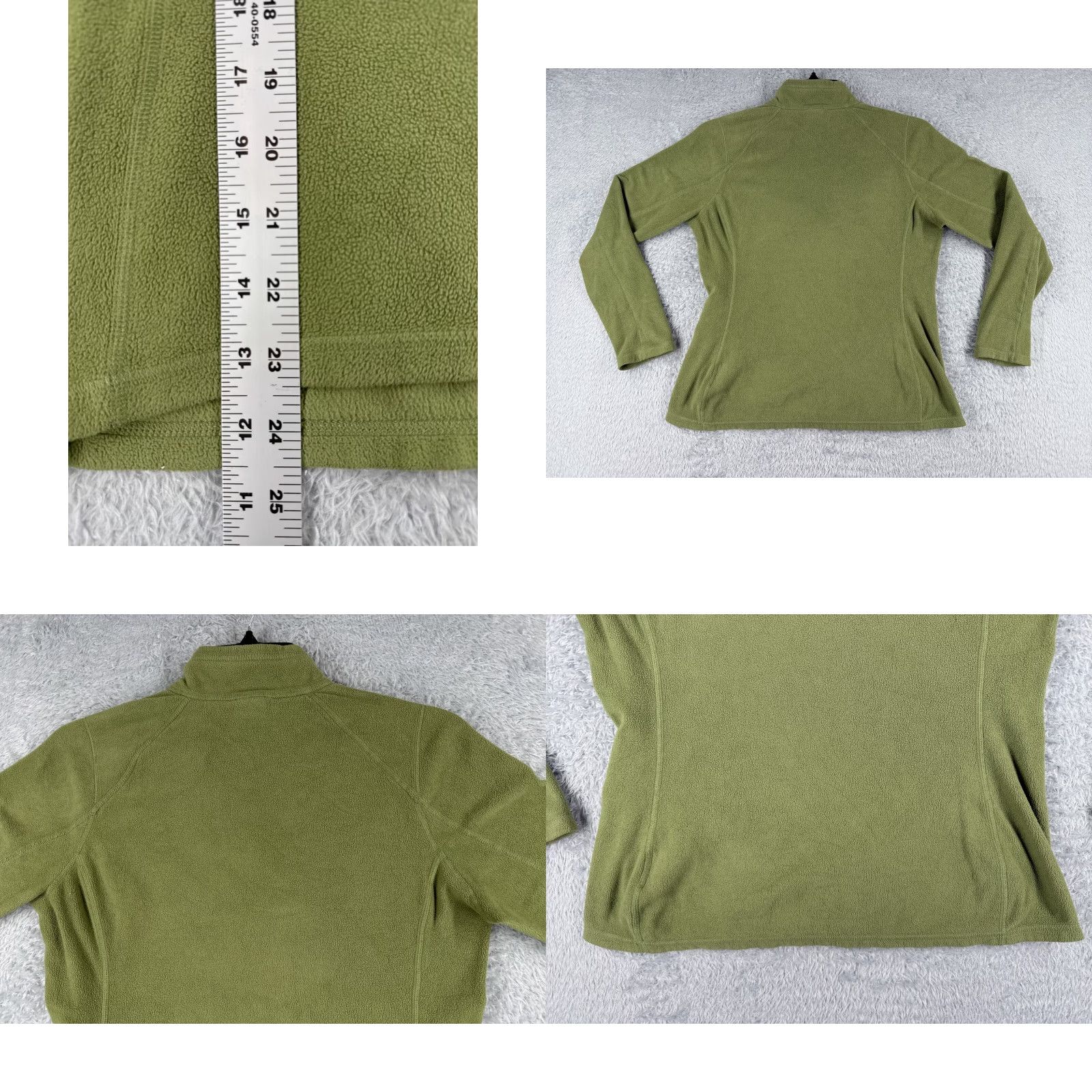 The North Face The North Face Sweater Womens Medium Green 1/4 Zip Pullover Polyester Fleece Size M / US 6-8 / IT 42-44 - 9 Thumbnail