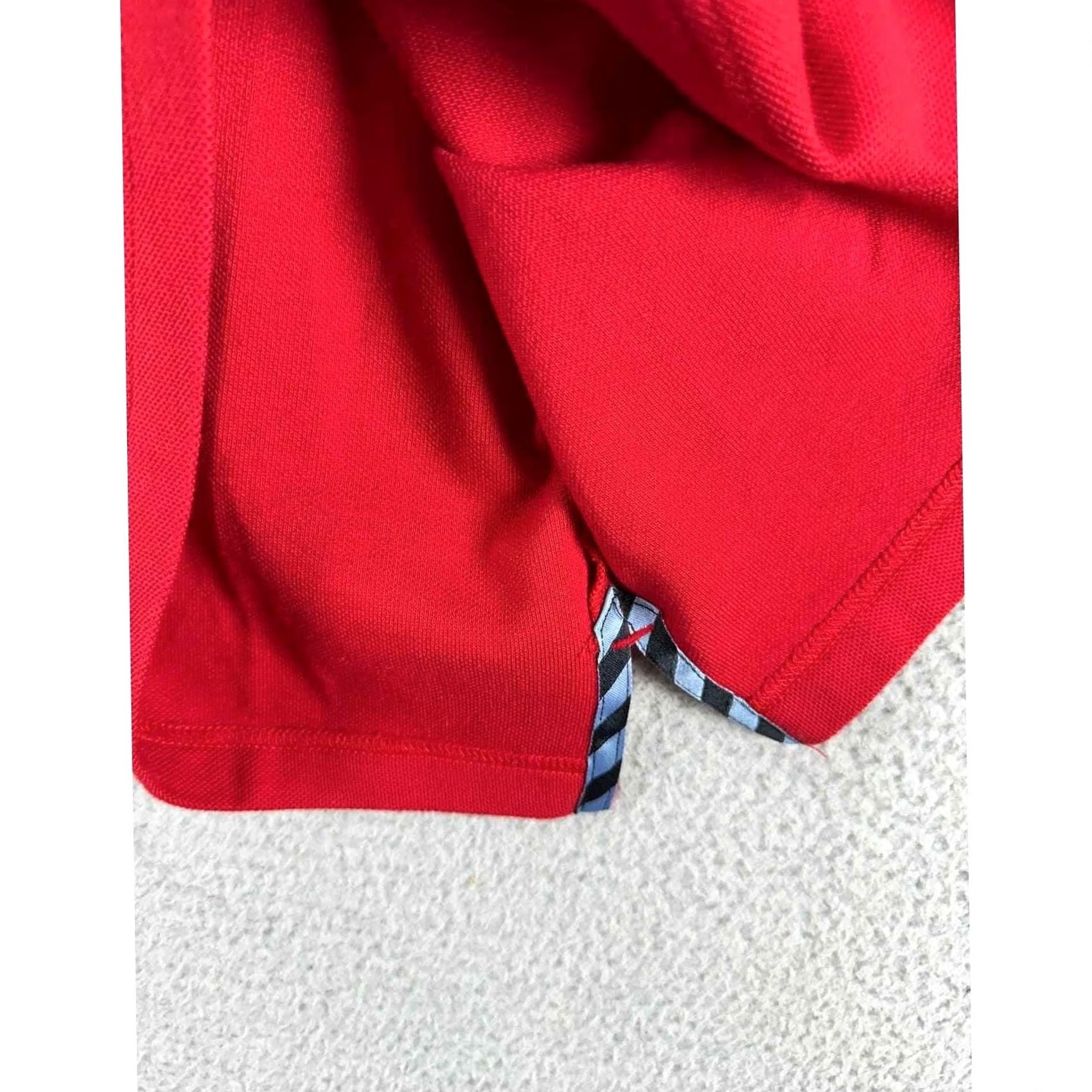 Tailorbyrd TAILORBYRD Golf Polo Shirt Mens Medium Red Zip Neck Short Sleeve Athletic Rugby Size US M / EU 48-50 / 2 - 5 Thumbnail