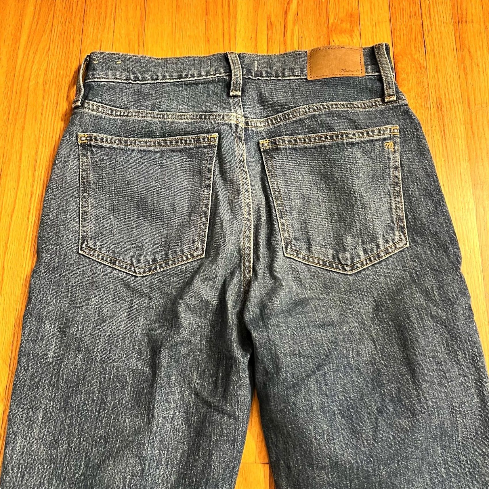 Madewell Madewell Jeans Womens 27 Perfect Vintage Blue Denim High Rise Raw Hem Jeans Womens 27 Regular Blue 29x28 Size 27" / US 4 / IT 40 - 5 Thumbnail