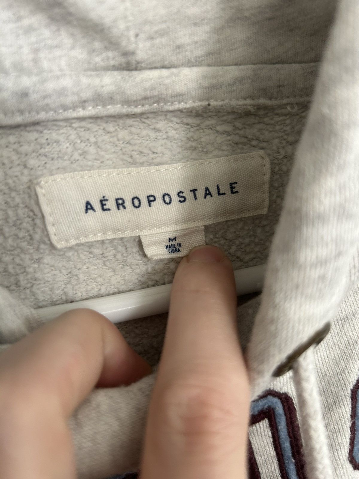 Aeropostale Aeropostale New York Embroidered Grey Hoodie Size US M / EU 48-50 / 2 - 4 Thumbnail