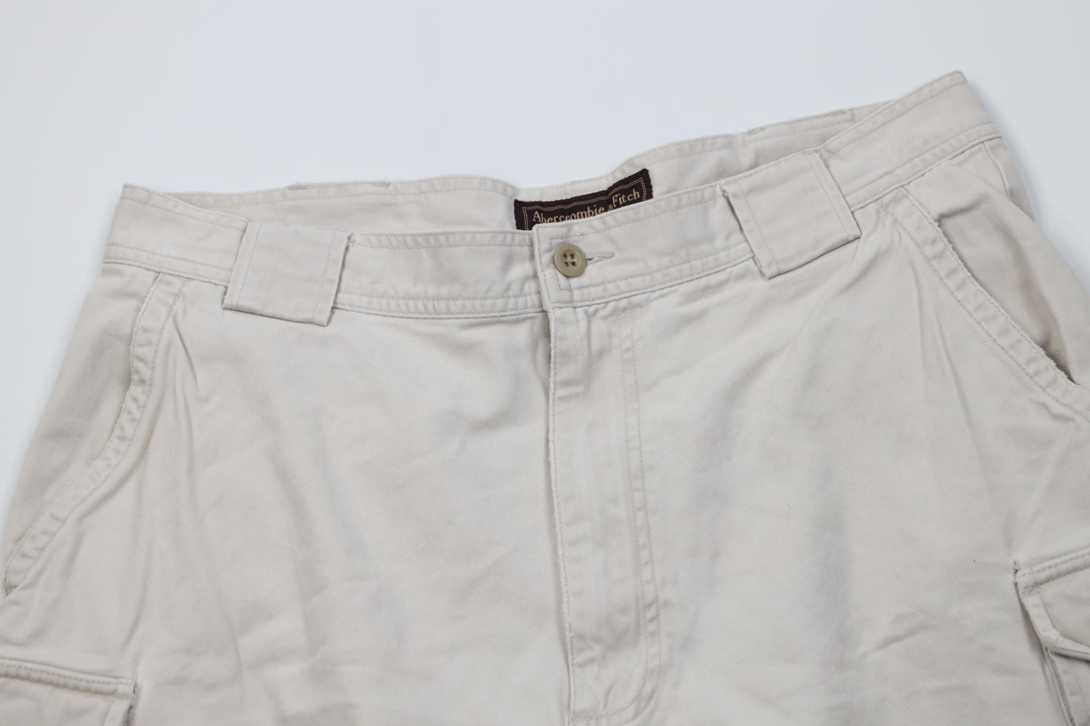 Abercrombie & Fitch Vintage 90s Y2K Abercrombie & Fitch Heavyweight Cargo Shorts Size US 36 / EU 52 - 2 Thumbnail