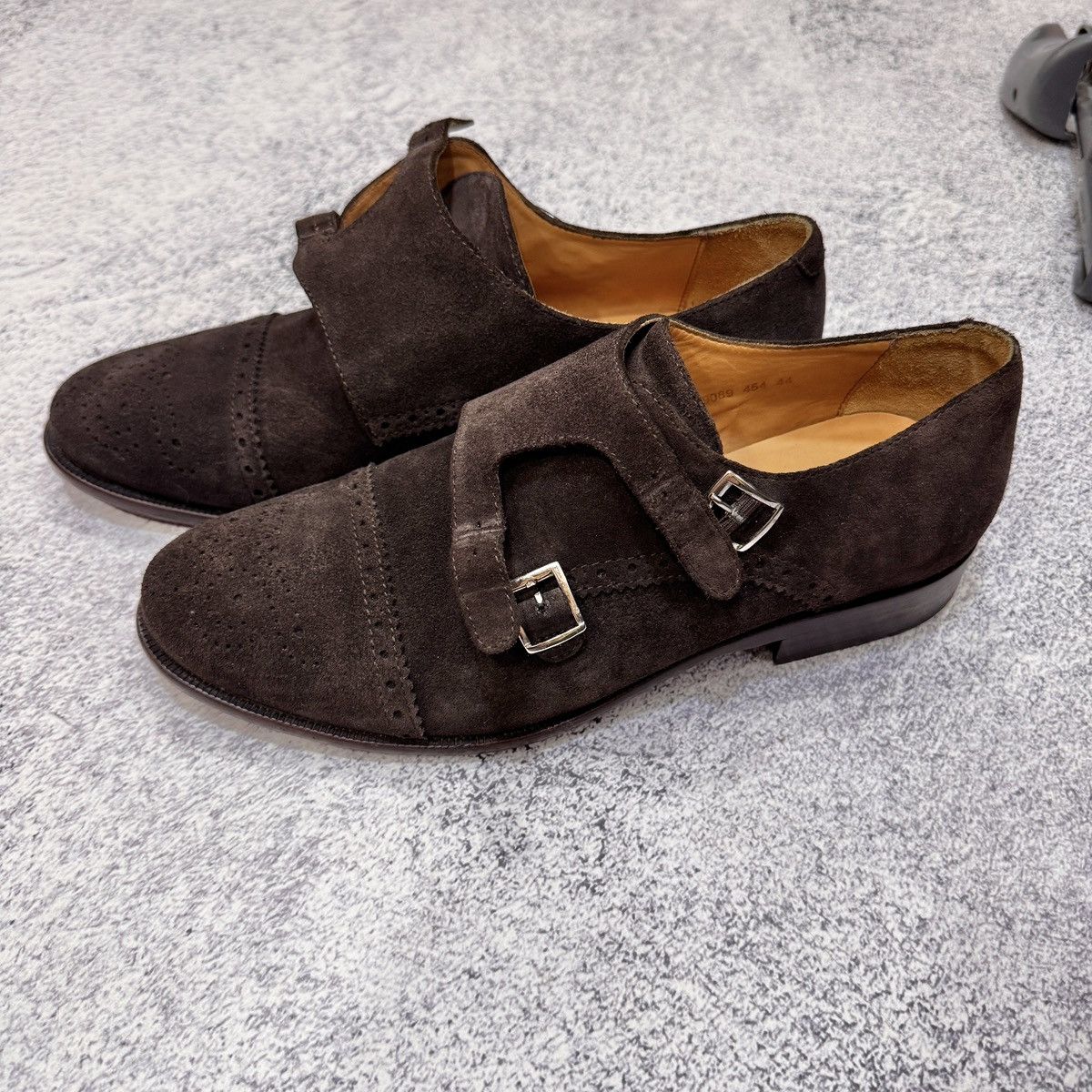 Baldessarini Baldessarini Welted Double Monk Straps Brown Suede UK10 Size US 11 / EU 44 - 15 Thumbnail
