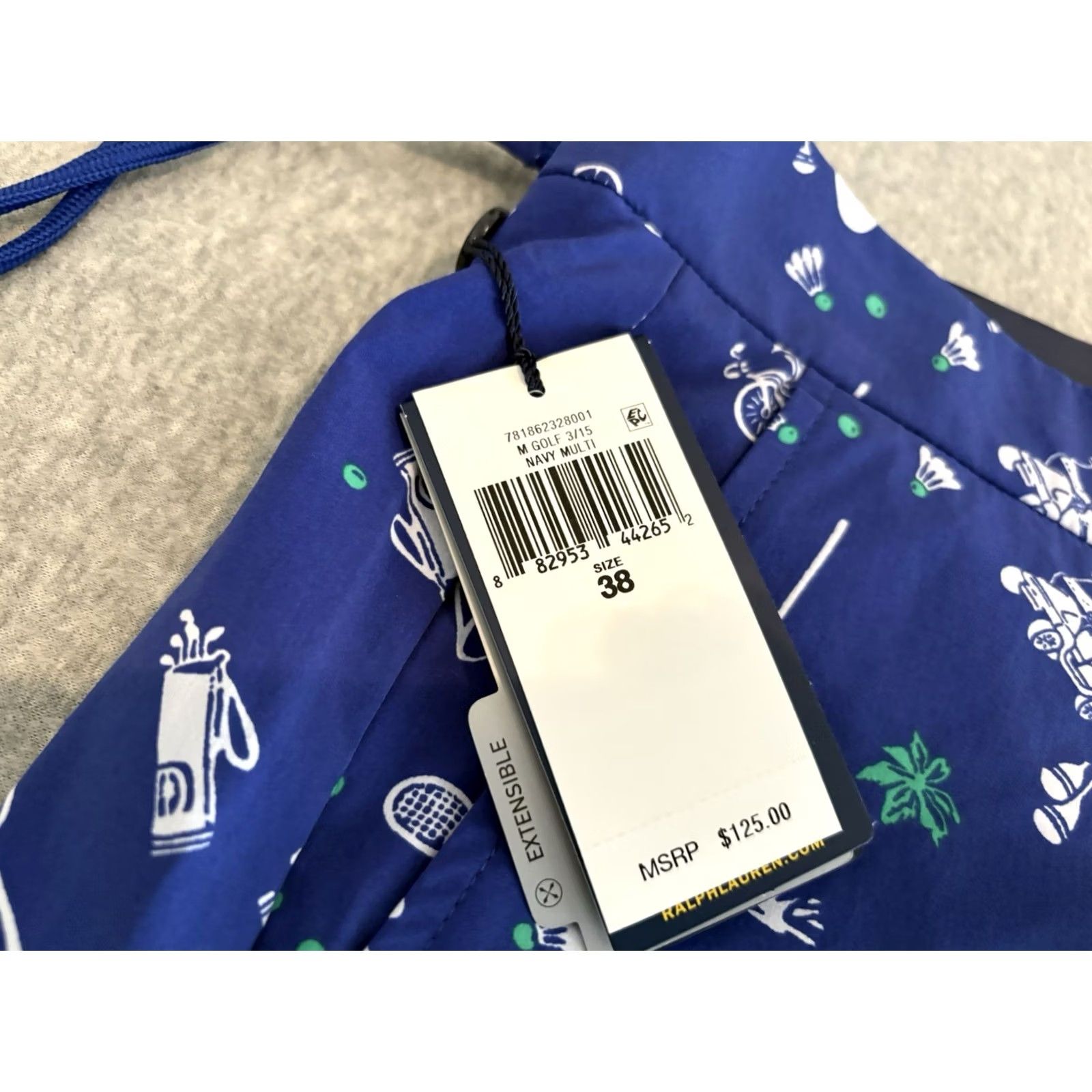 Polo Ralph Lauren Polo Ralph Lauren Golf Shorts / Swim Trunks Mens Size 38 NWT Blue 38 38in Nylon Elastane Zip Size US M / EU 48-50 / 2 - 3 Thumbnail
