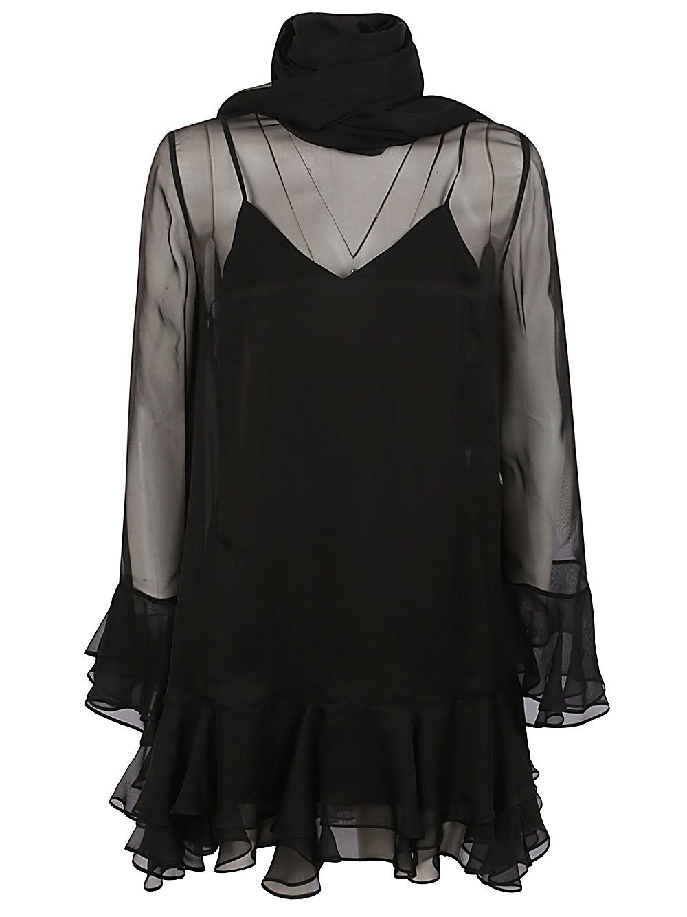 Valentino CHIFFON MINI DRESS Size S / US 4 / IT 40 - 1 Thumbnail