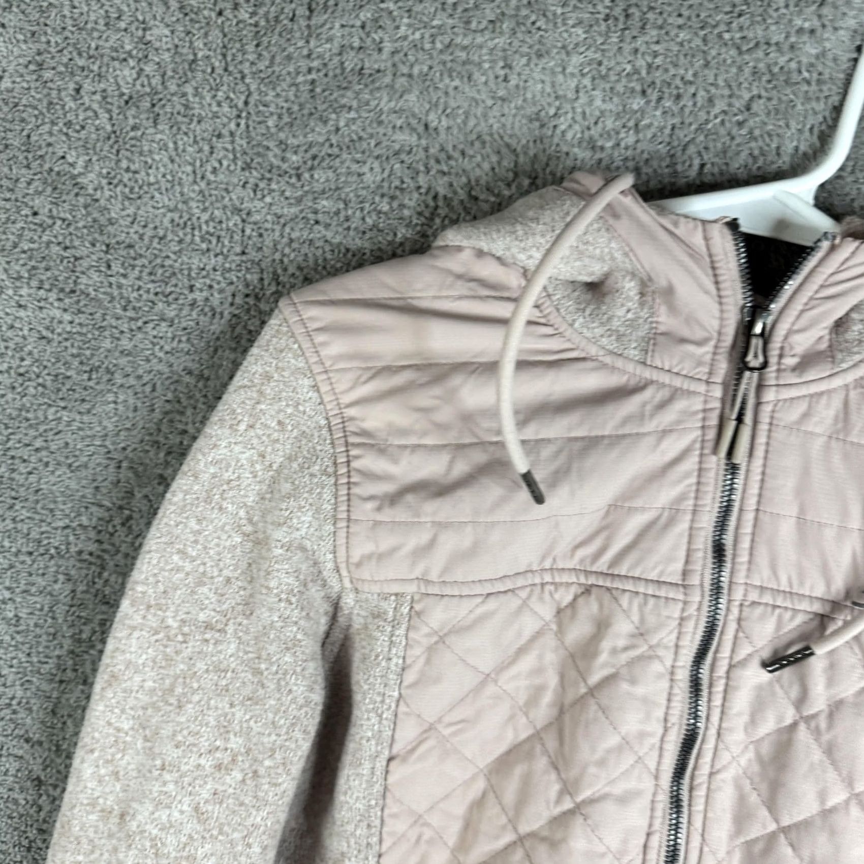 New Balance New Balance Jacket Womens M Pink Hooded Fleece Full Zip Quilted Running & Training Size M / US 6-8 / IT 42-44 - 5 Thumbnail