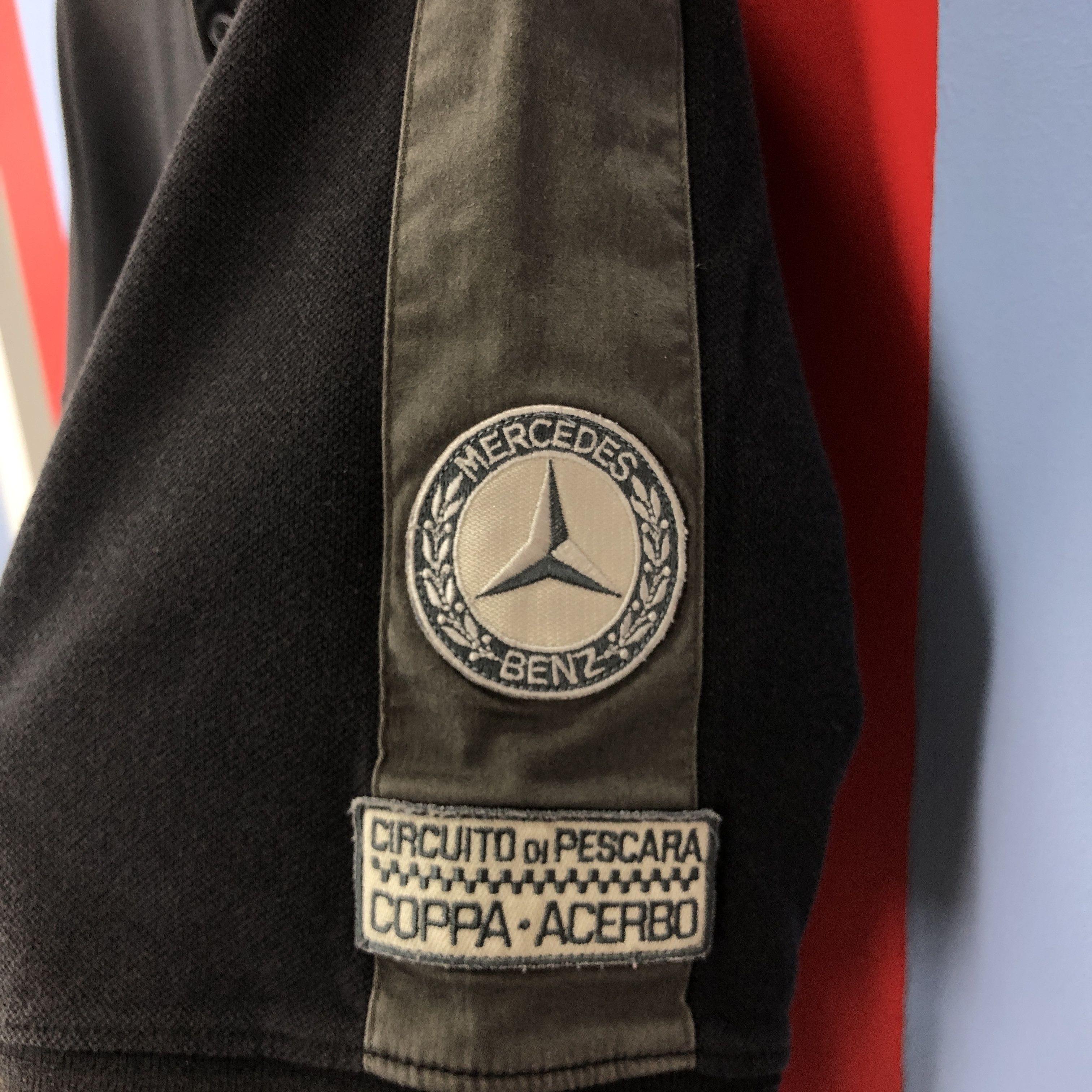 Mercedes-Benz MERCEDES W25 SILVER ARROW Polo T Shirt #1537/AZ Size US L / EU 52-54 / 3 - 4 Thumbnail