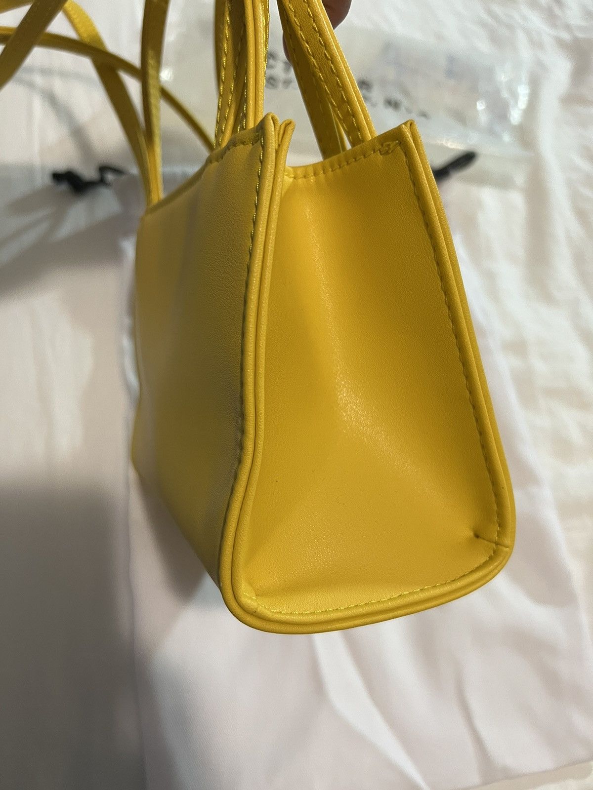 Telfar Telfar Shopping Bag - Yellow Small Size ONE SIZE - 4 Thumbnail