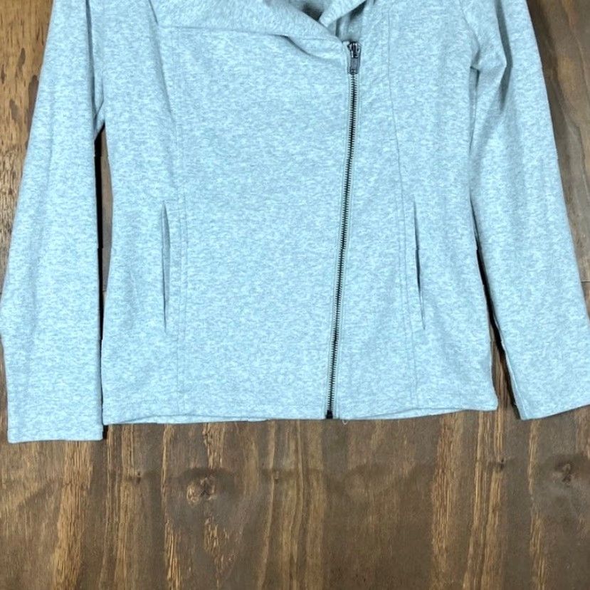 Banana Republic Banana Republic Jacket Womens Gray Moto Asymmetrical Zipper Stretch XSmall Size XS / US 0-2 / IT 36-38 - 3 Thumbnail