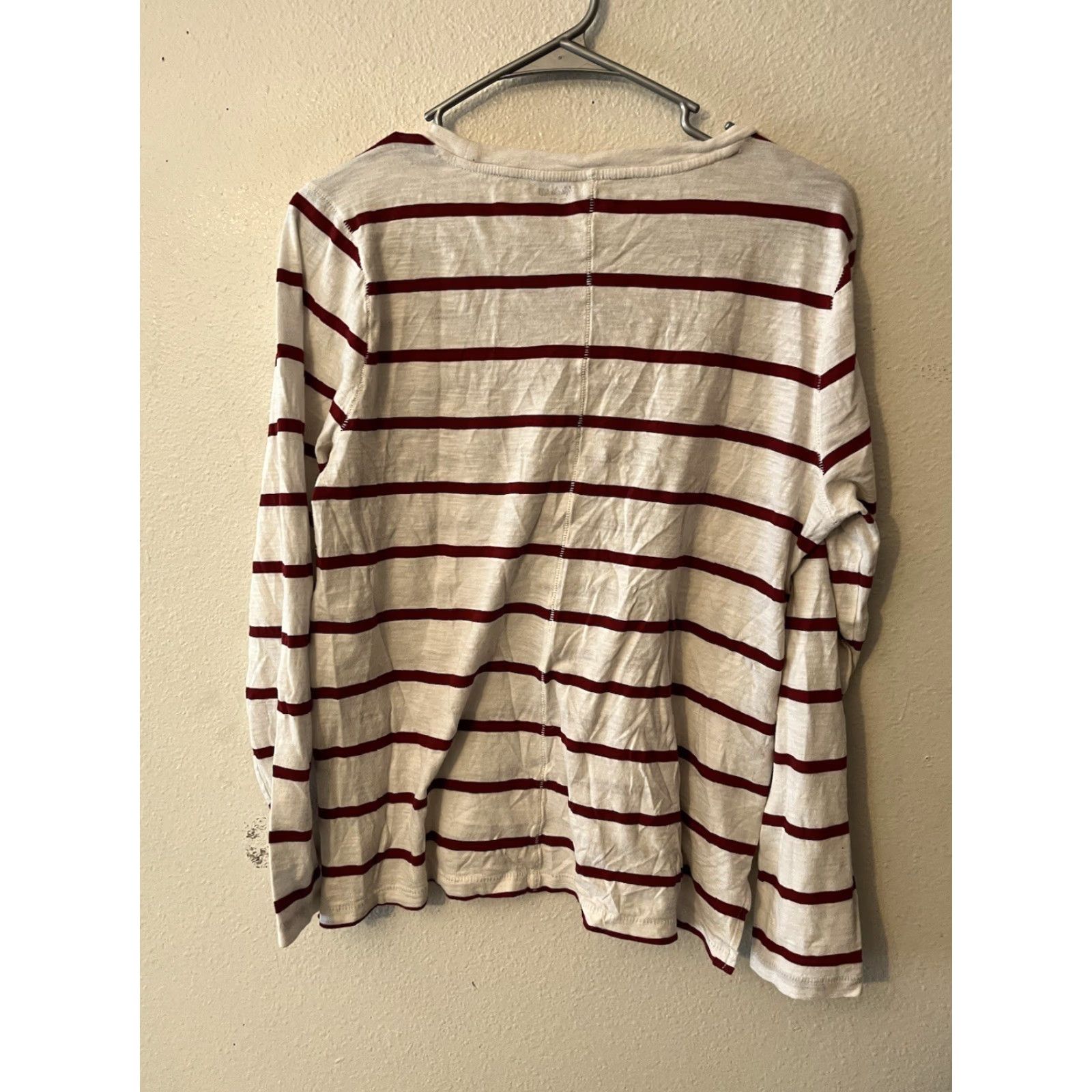 Madewell Madewell Shirt Womens XL Long Sleeve Striped Scoop Neck T-Shirt Multicolor Casual Size XL / US 12-14 / IT 48-50 - 3 Thumbnail