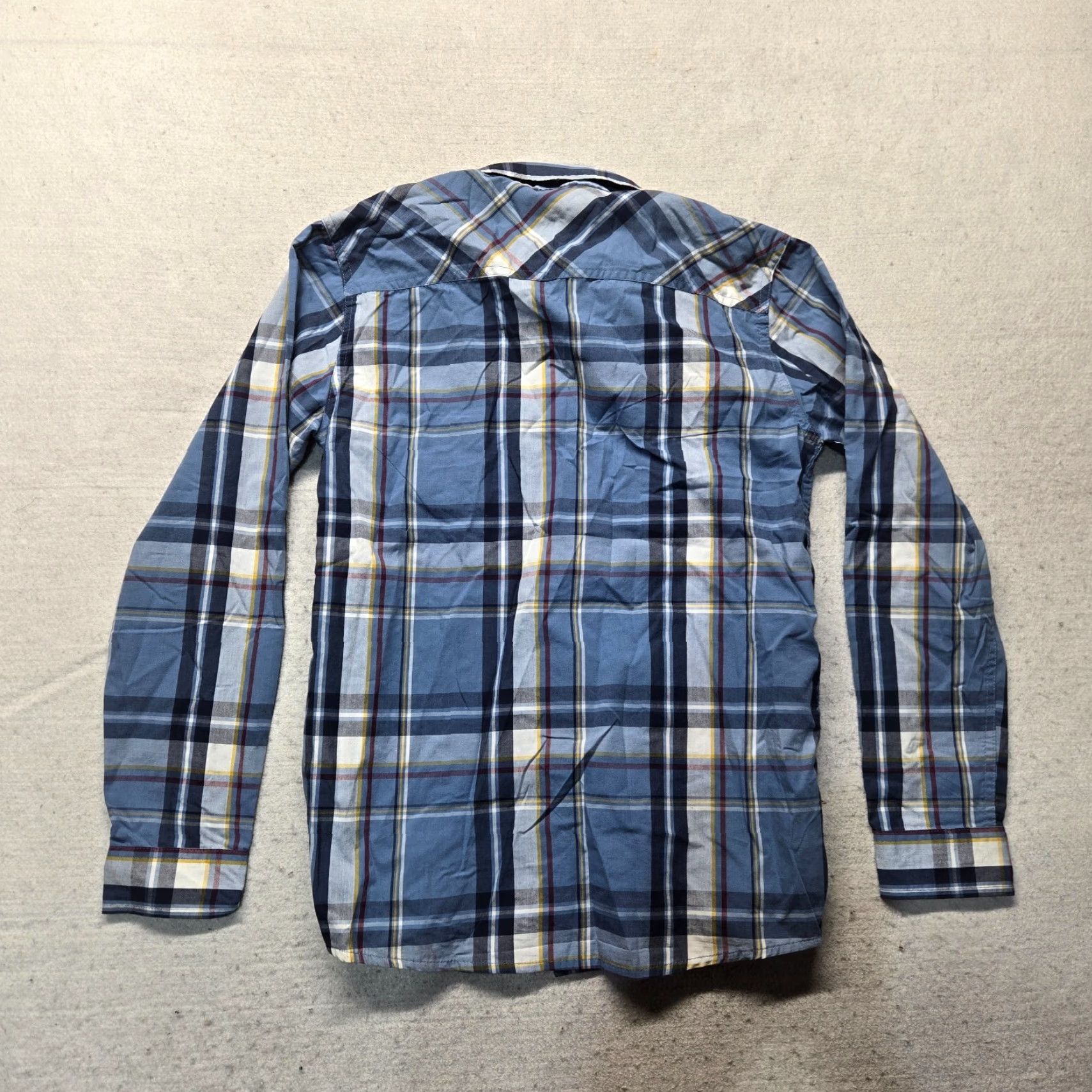 Route 66 Route 66 Shirt Button-Up Blue Plaid Long Sleeve Cotton XL Men’s Casual Shirt Size US XL / EU 56 / 4 - 7 Thumbnail