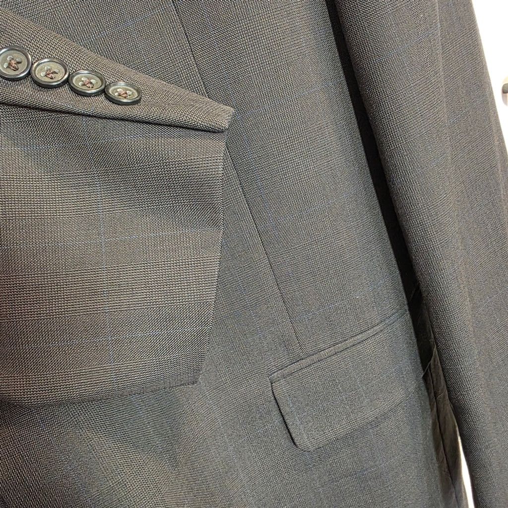 Austin Reed Vintage Austin Reed London Men’s Prom Brown Windowpane 2 Pie Size 44R - 5 Thumbnail