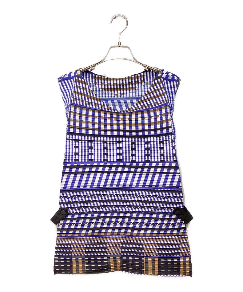 Issey Miyake Issey Miyake Geometric printed pleated top Size M / US 6-8 / IT 42-44 - 1 Thumbnail