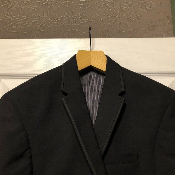 Calvin Klein Calvin Klein men's black 100%wool TUXEDO jacket size: 40R Size 40R - 1 Thumbnail