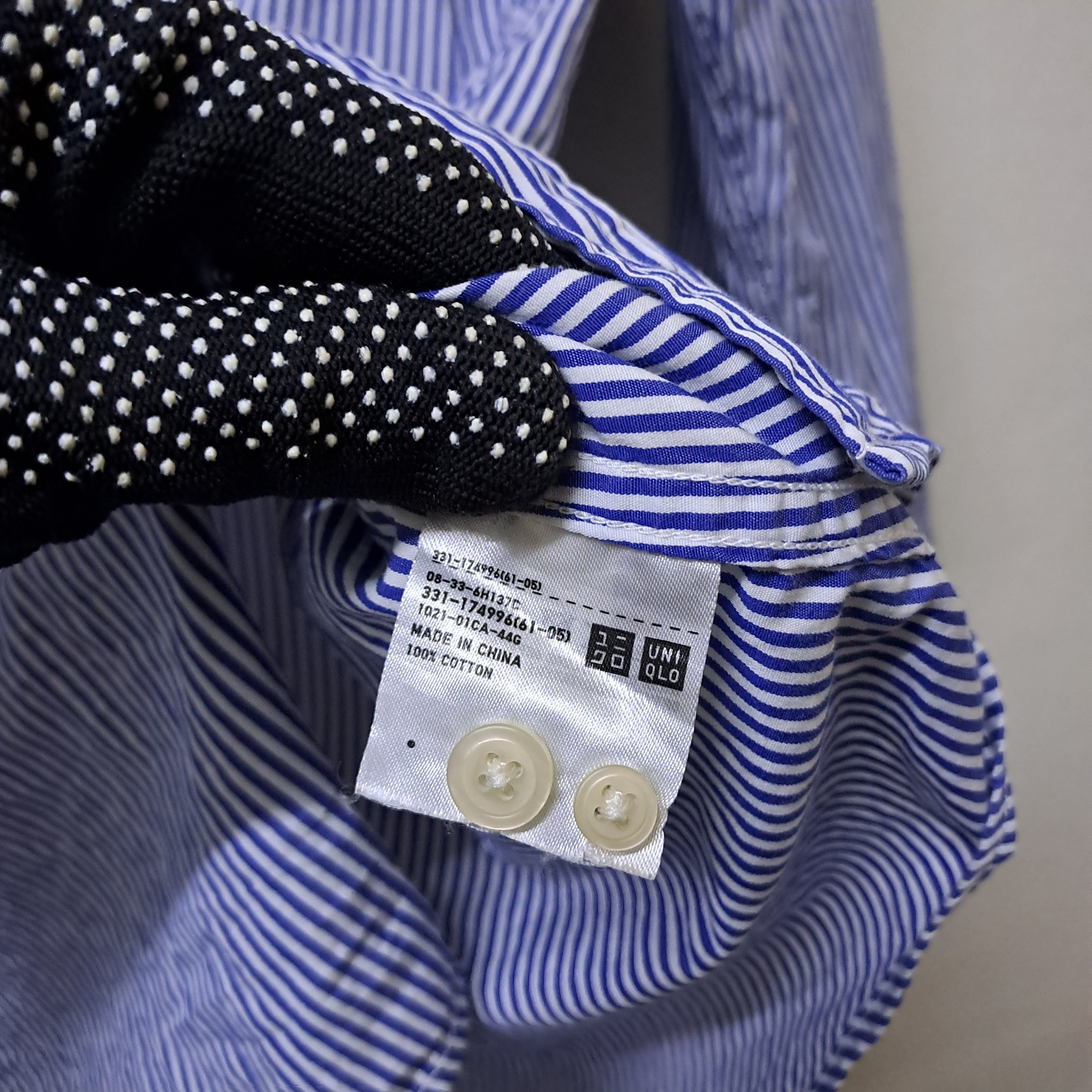 Uniqlo Uniqlo Stripes Mandarin Collar Shirt Size US S / EU 44-46 / 1 - 5 Thumbnail