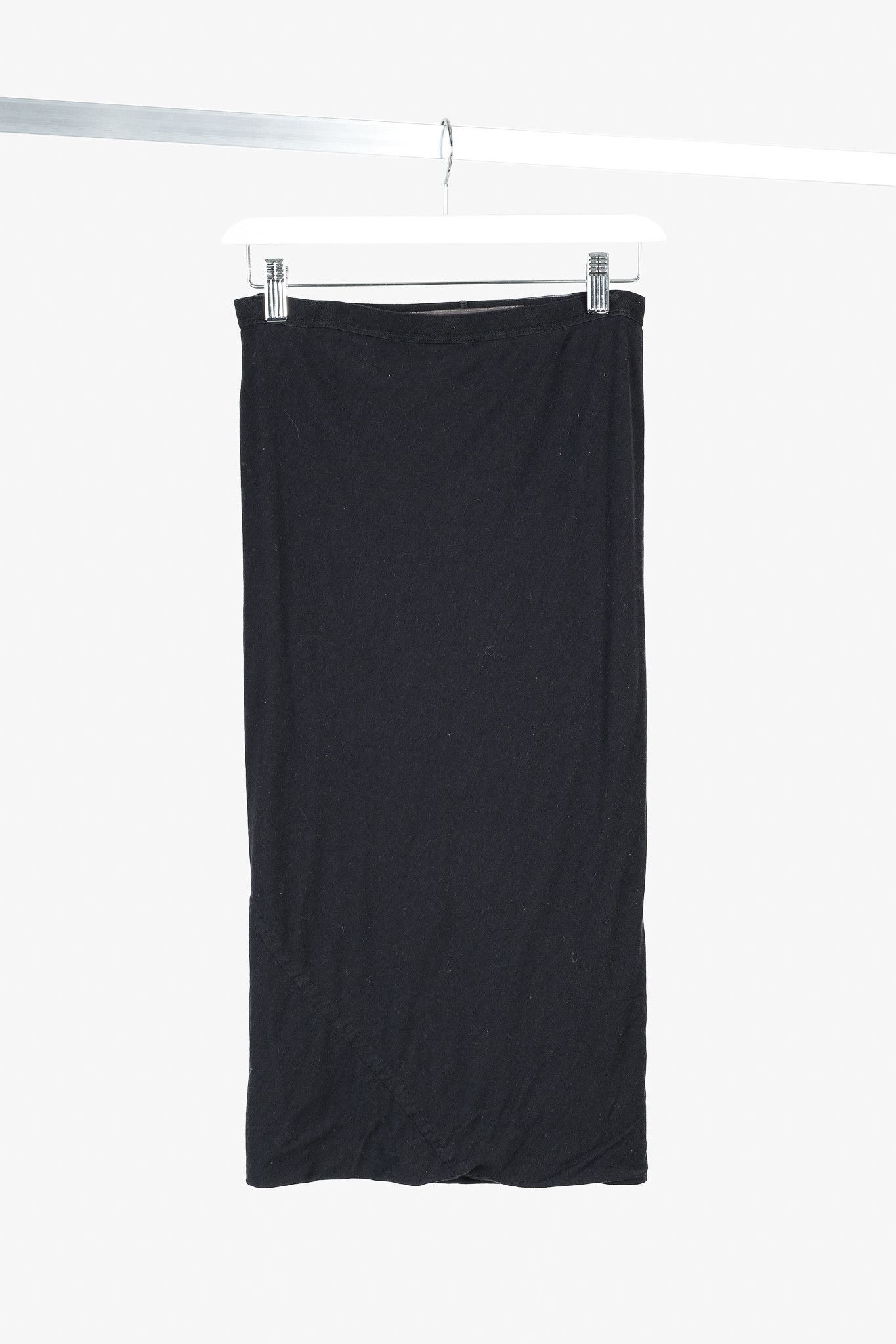 Rick Owens Lilies Rick Owens Vintage Lilies Black Jersey Column Skirt Size 27" / US 4 / IT 40 - 1 Thumbnail