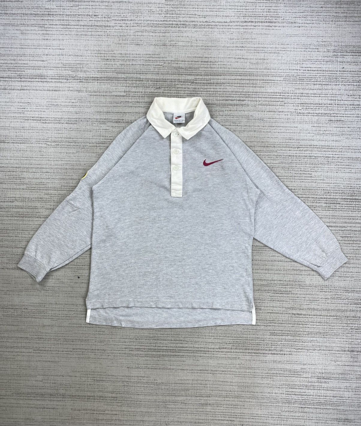 Nike 🔥Vintage 90s Nike Embroidery Logo Long Sleeve Polos Shirt Size US M / EU 48-50 / 2 - 3 Thumbnail