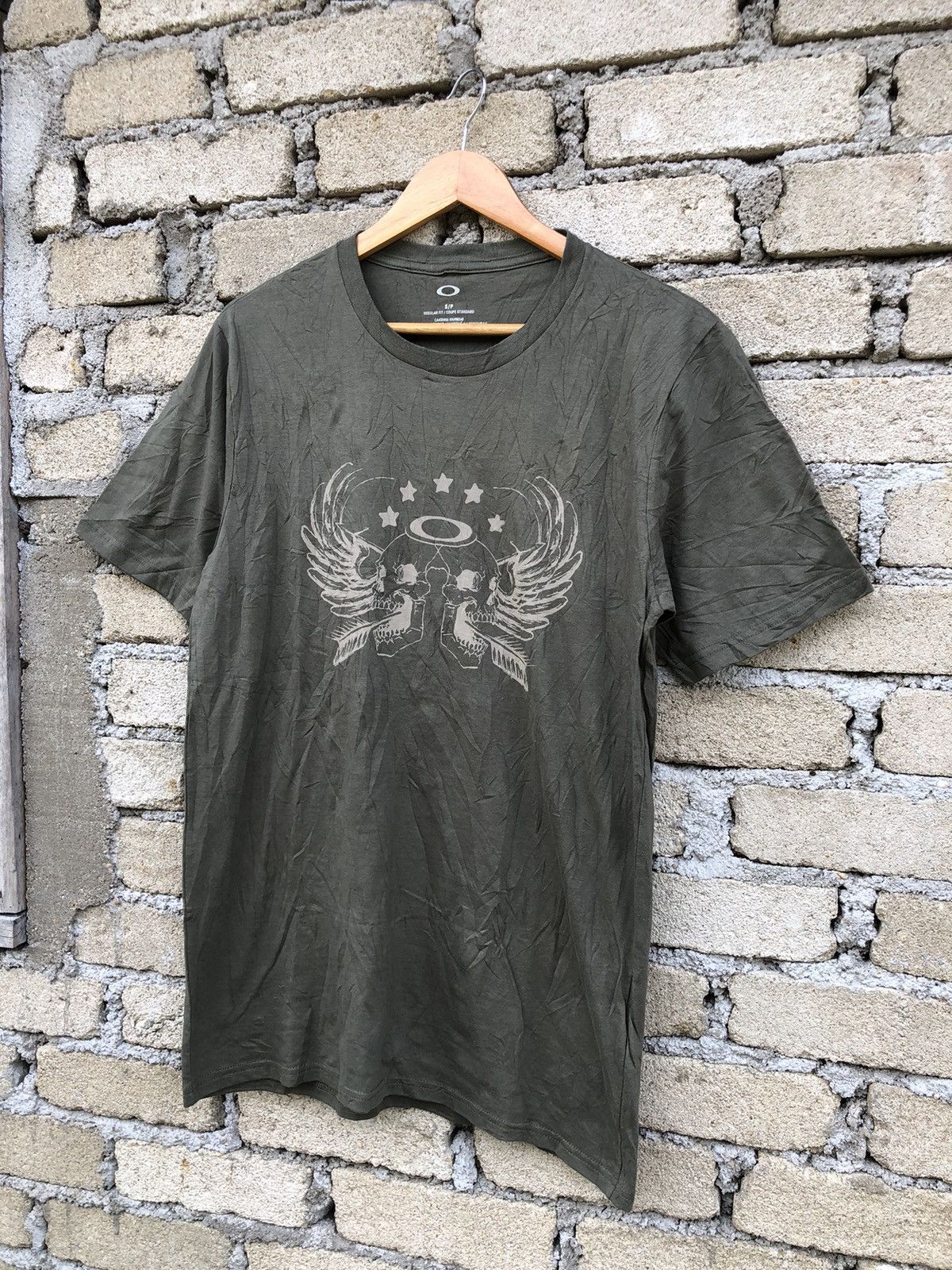 Oakley × Vintage Vintage Y2K Oakley Skulls Afflictions Centre Logo Tee Size US S / EU 44-46 / 1 - 6 Thumbnail