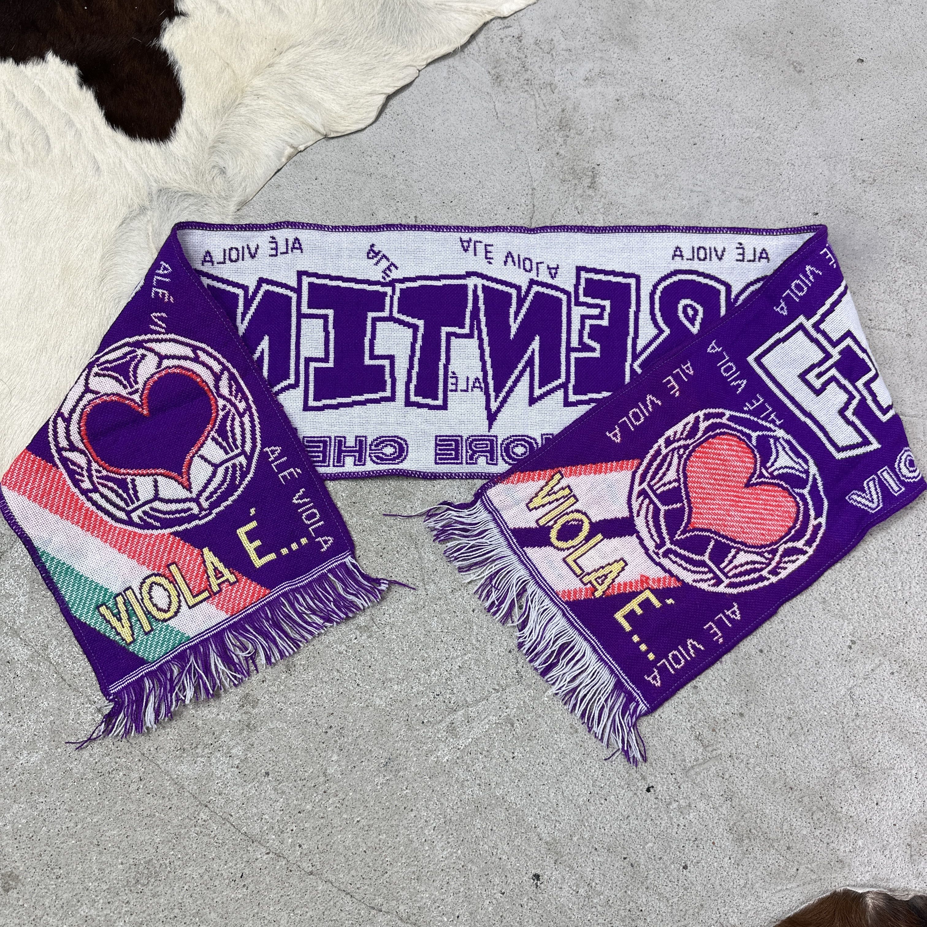 Vintage Vintage Sporty Streetwear Fiorentina Football Scarf 90s Size ONE SIZE - 2 Thumbnail