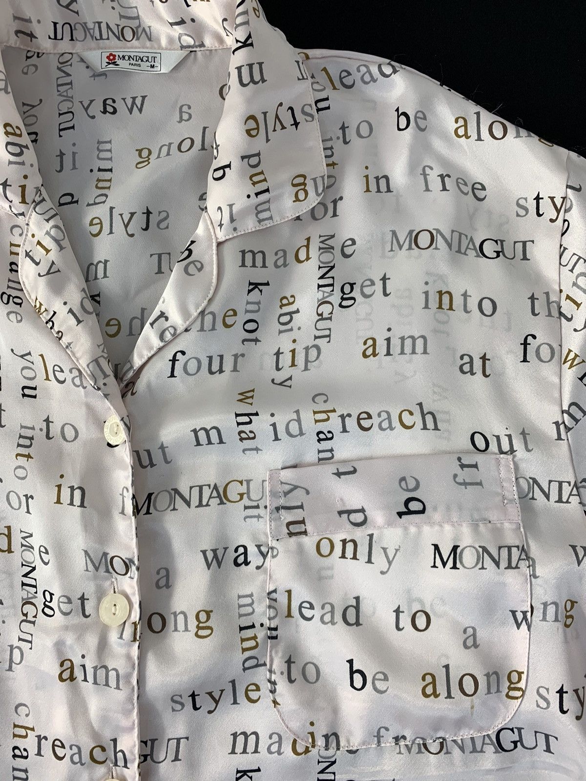 Montagut 90s Montagut Paris Humour Design Sleep Button Up Shirt Size US L / EU 52-54 / 3 - 3 Thumbnail