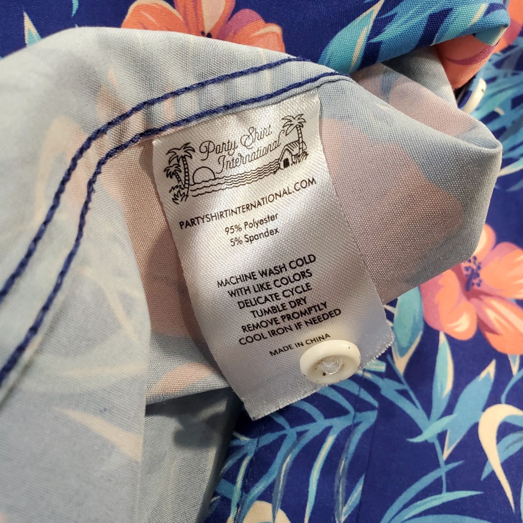 Vintage PSI International Shirt Mens Large Blue Floral Button Up Hawaiian Tropical Tropical Size US L / EU 52-54 / 3 - 4 Thumbnail