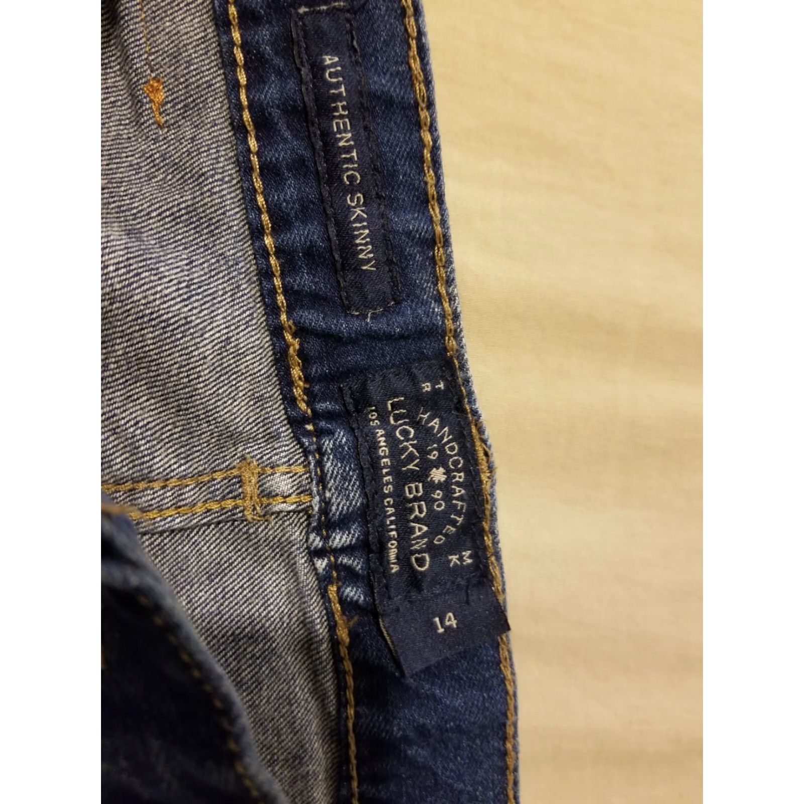 Lucky Brand Lucky Brand Boys Skinny Denim Jeans 14 Stretch User: Boys Lucky Brand Skinny Denim Jeans 14 Stretch Size 36" / US 14 / IT 50 - 6 Thumbnail