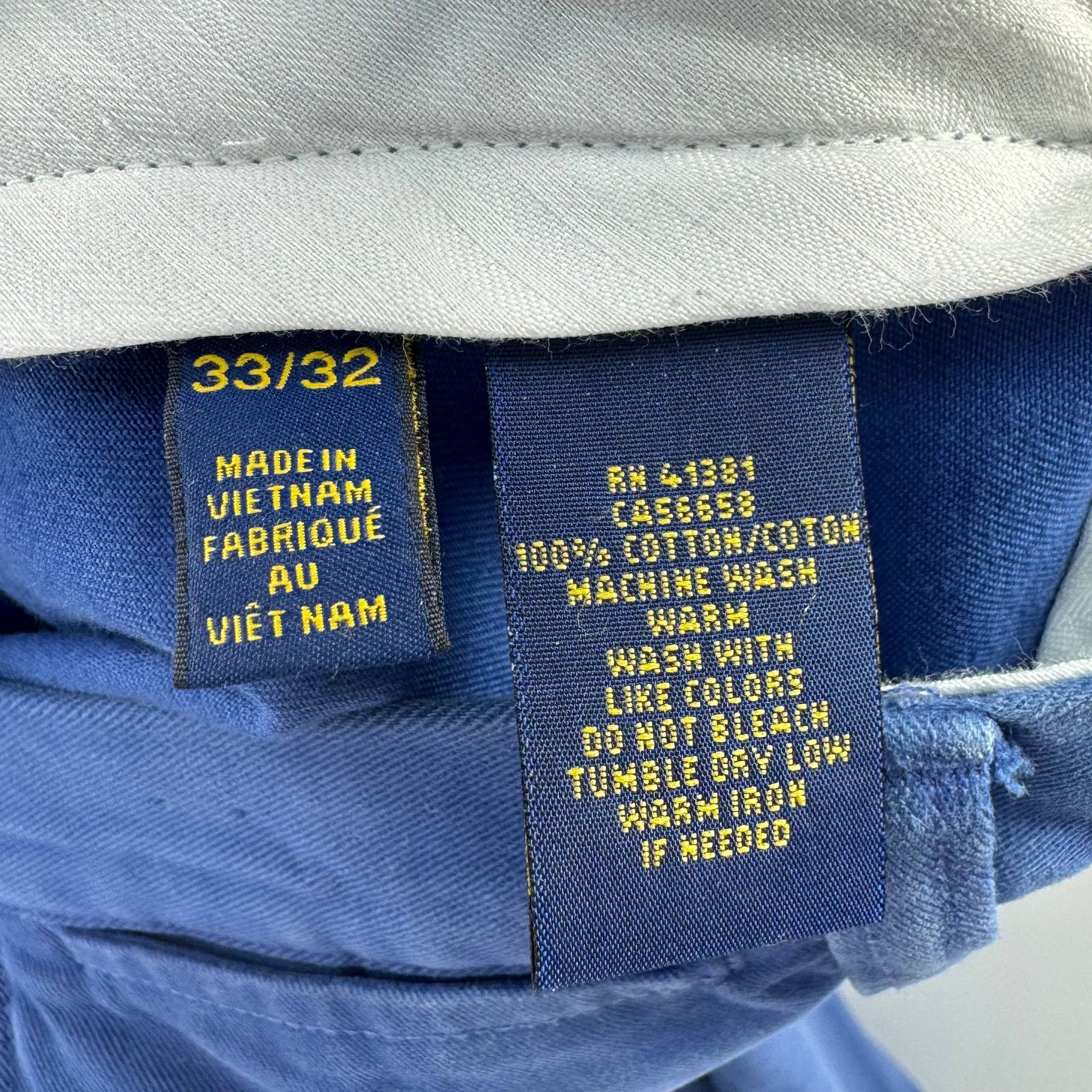 Polo Ralph Lauren Polo Ralph Lauren Chino Pants Blue Mens W33 L32 Size M Size US 34 / EU 50 - 4 Thumbnail