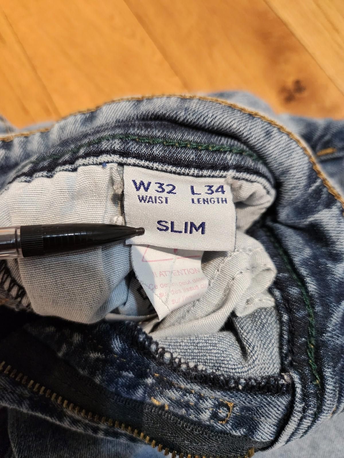 Designer Vintage Original Denim Apparel Slim Fit Jeans Blue 32X34 Size US 32 / EU 48 - 2 Thumbnail
