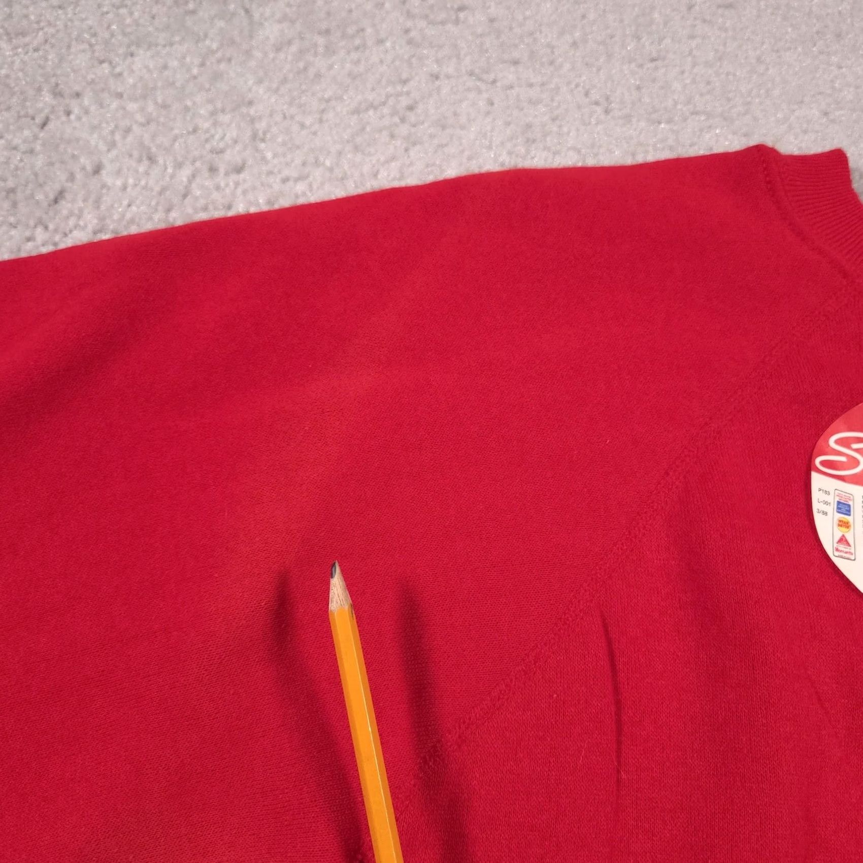 Vintage Pannill Sweatshirt Mens Large Red Crewneck Raglan Made in USA Blank 50/50 NWT Size US L / EU 52-54 / 3 - 6 Thumbnail