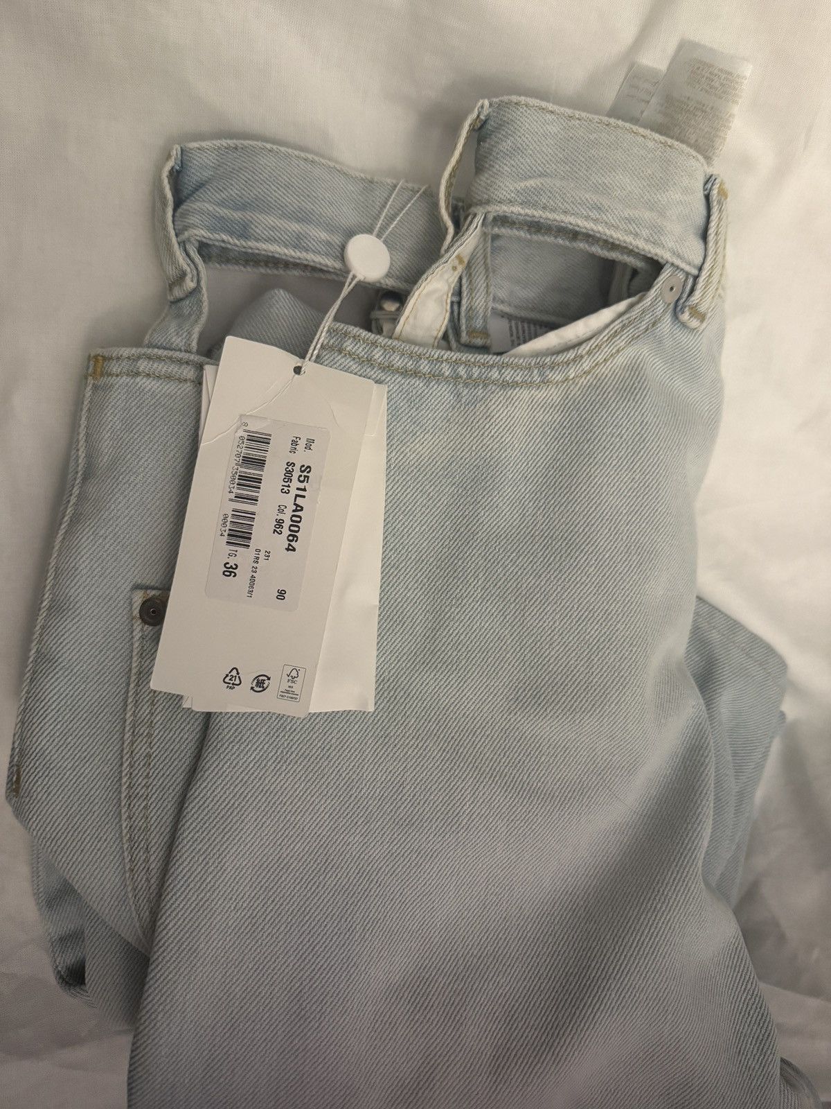 Maison Margiela Décortiqué wide-leg jeans Size 25" / US 0 / IT 36 - 2 Thumbnail