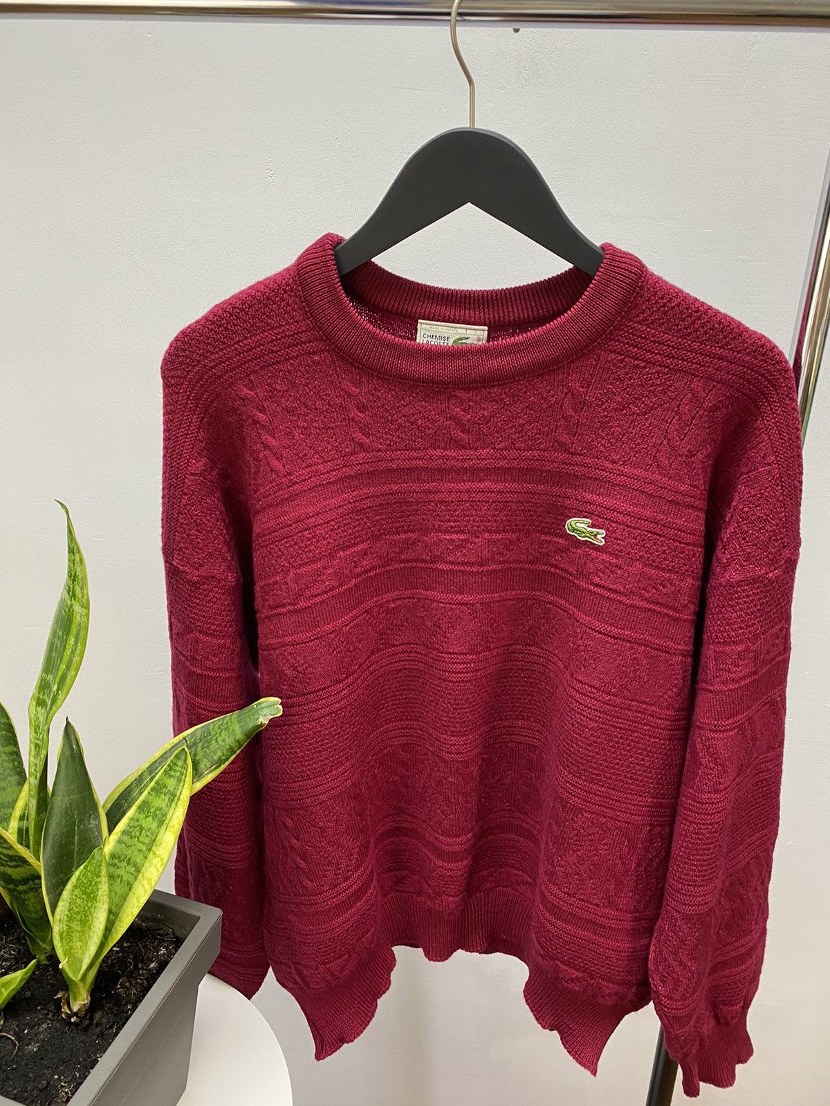 Lacoste × Vintage Chemise Lacoste Vintage Men’s Rare Wool Sweater Size US XL / EU 56 / 4 - 5 Thumbnail
