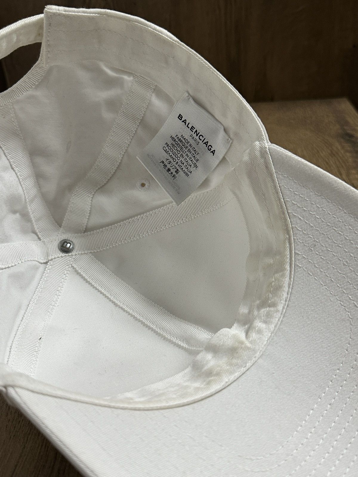 Balenciaga Balenciaga Embroidered Logo White Baseball Cap Hat Size L Size ONE SIZE - 9 Thumbnail