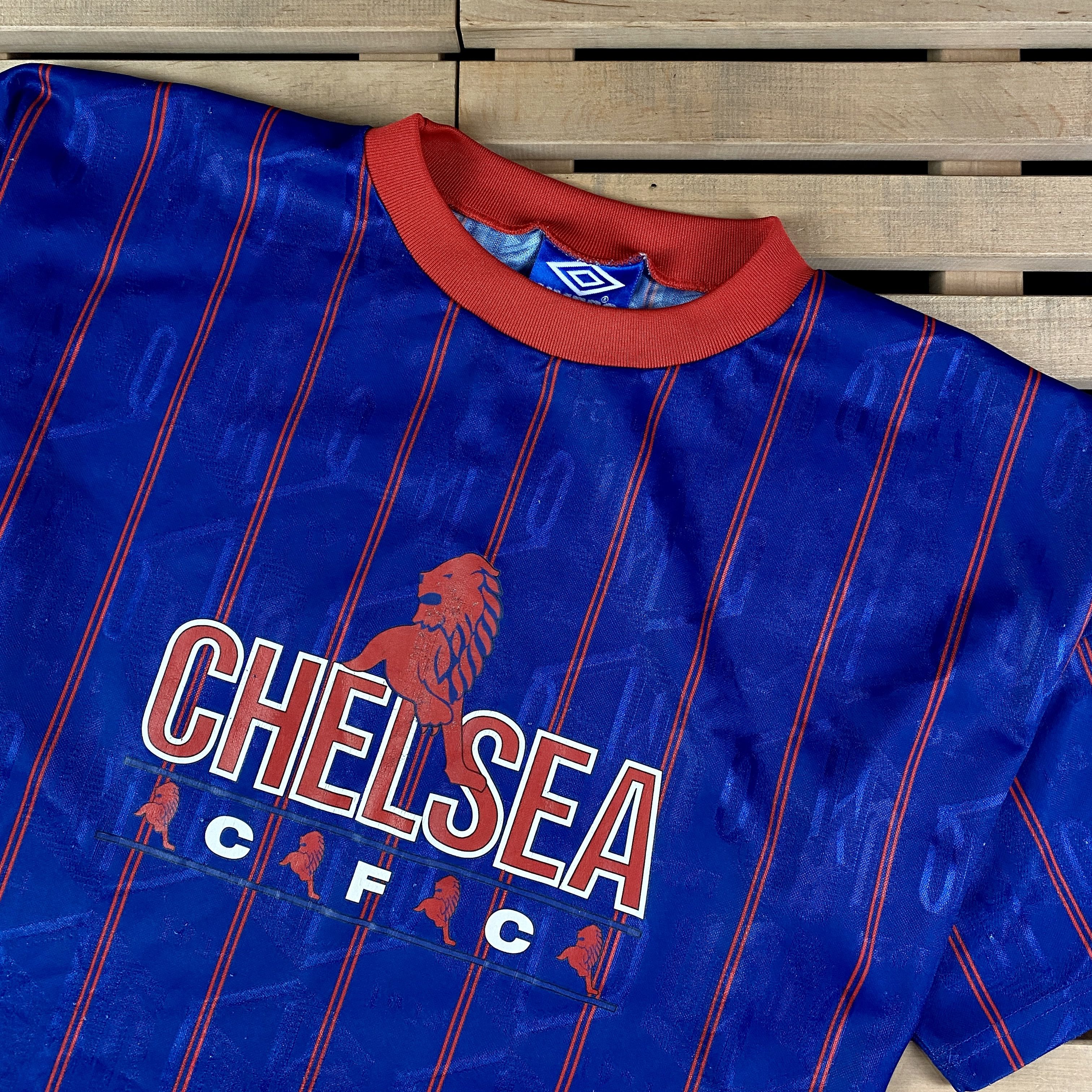 Umbro × Vintage Mens Vintage Umbro Football Training Shirt Chelsea Size XL Size US XL / EU 56 / 4 - 2 Thumbnail