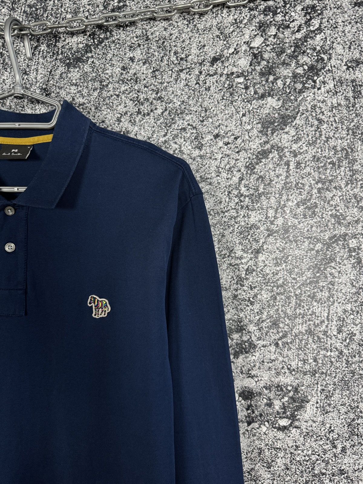 Paul Smith Men’s Paul Smith Long Sleeve Polo Shirt Cotton Casual Size M Size US M / EU 48-50 / 2 - 2 Thumbnail