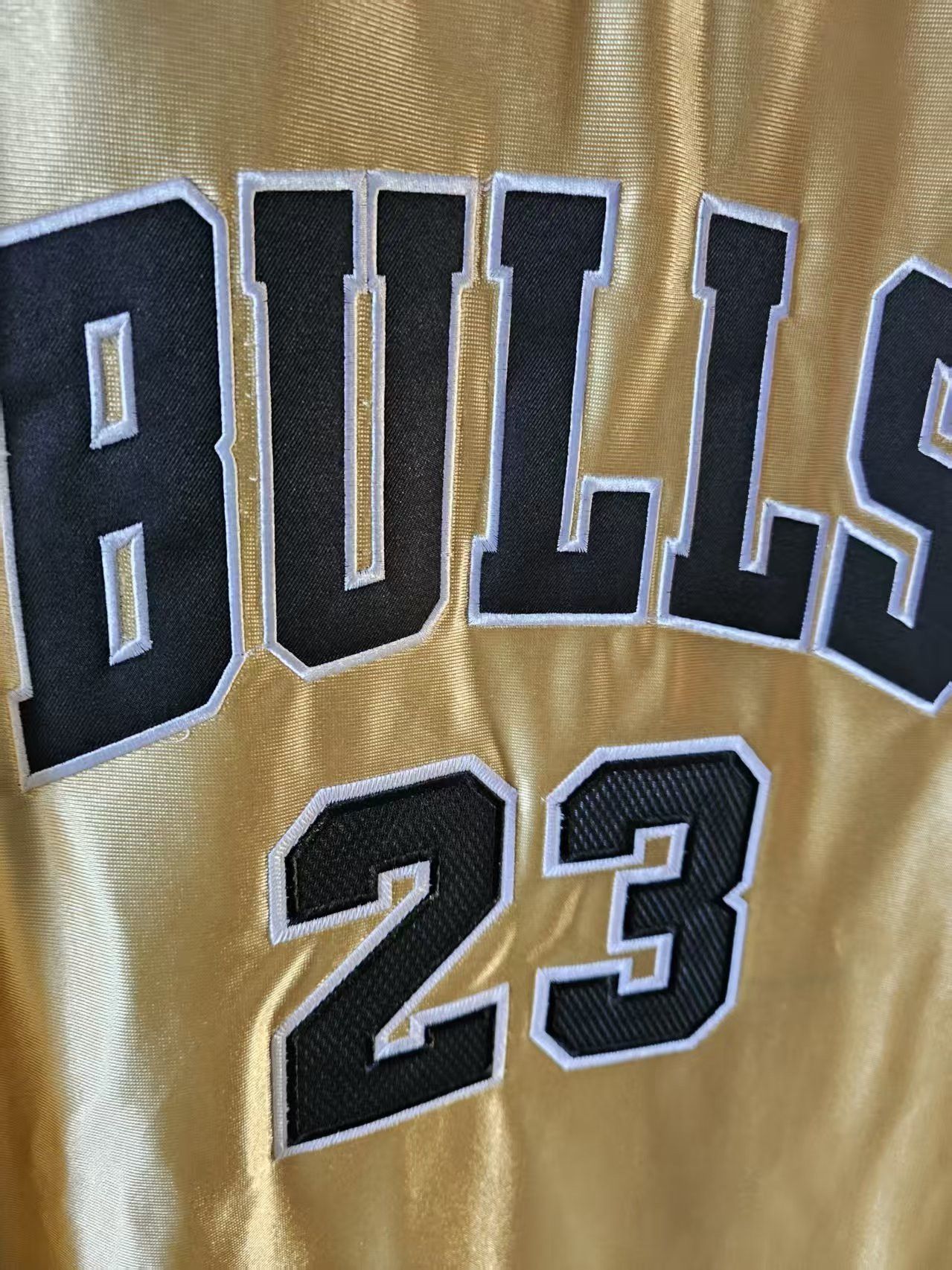 NBA Chicago Bulls #23 Michael Jordan Jersey Double Stitched Gold Size US M / EU 48-50 / 2 - 4 Thumbnail