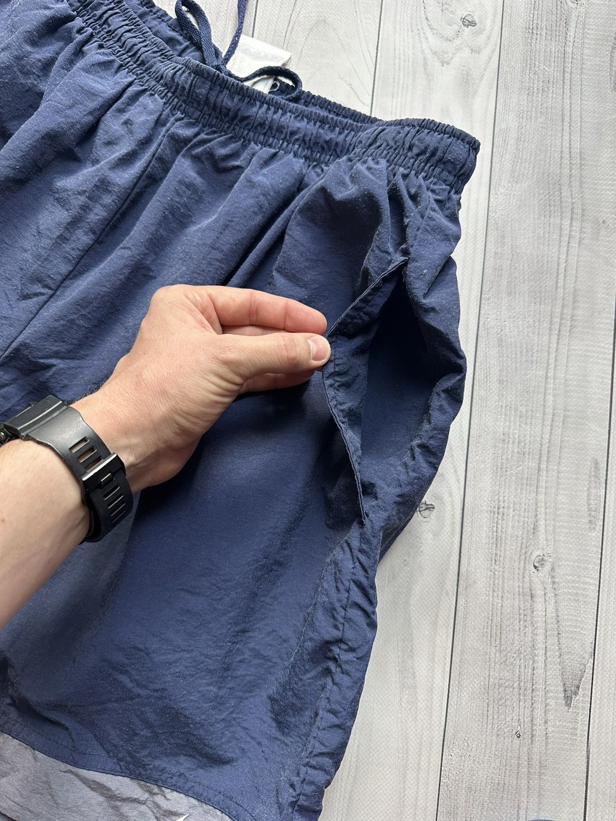 Nike × Vintage Vintage Nike shorts logo size L Size US 34 / EU 50 - 6 Thumbnail