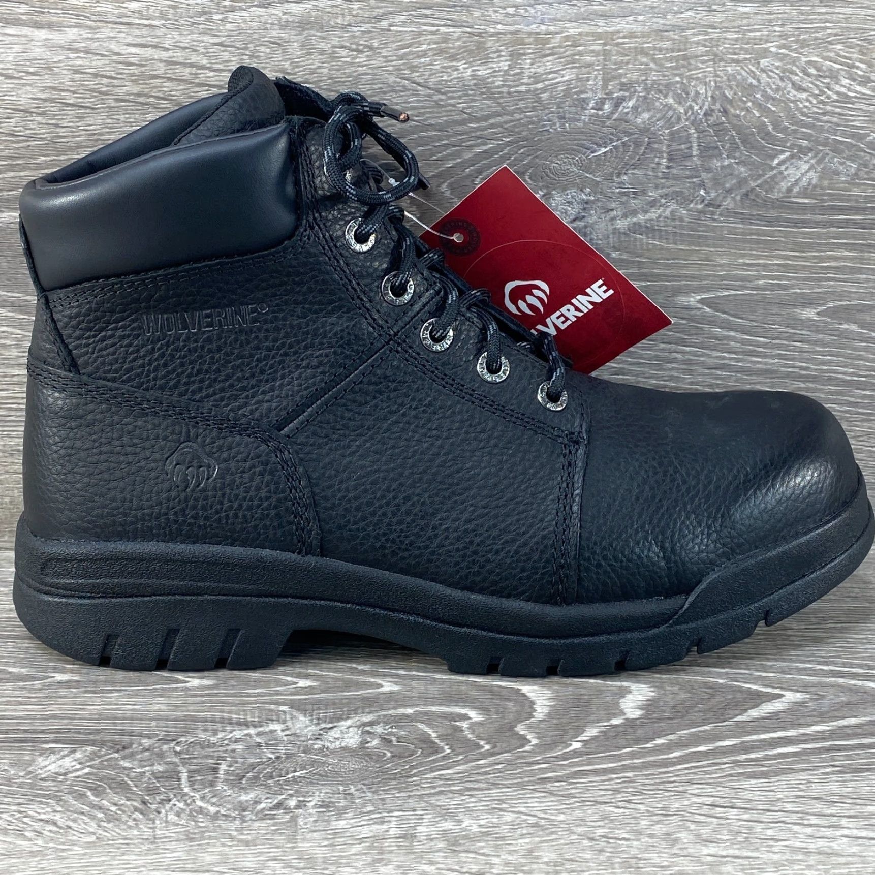 Vintage Wolverine NXT Boots EW 11 Mens Black Leather Lace Up Work Safety Steel Toe NEW Size US 10 / EU 43 - 2 Thumbnail