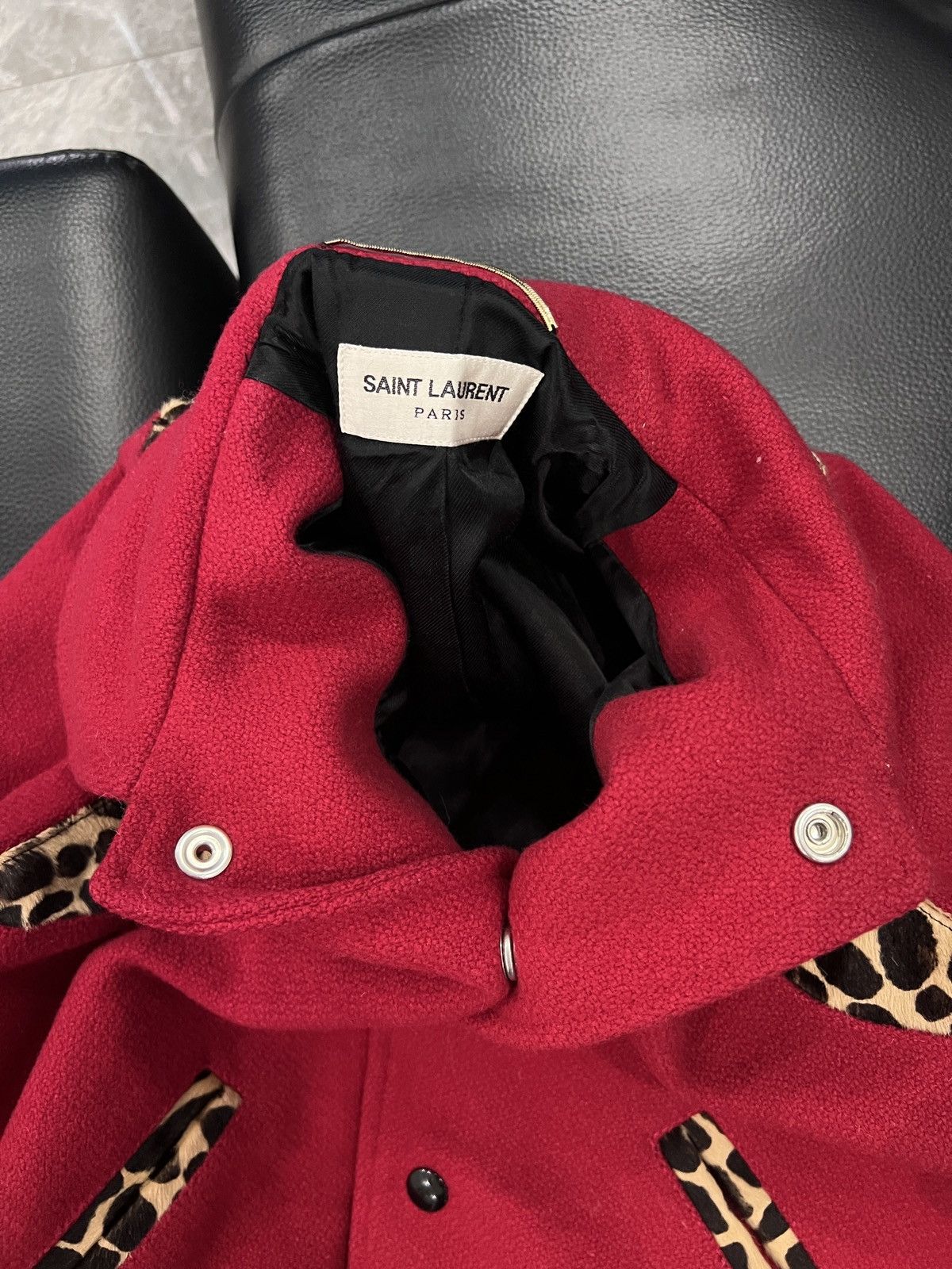 Saint Laurent Paris Saint Laurent Paris by Hedi Slimane FW14 Runway Leopard Pane Size US XXS / EU 40 - 11 Thumbnail