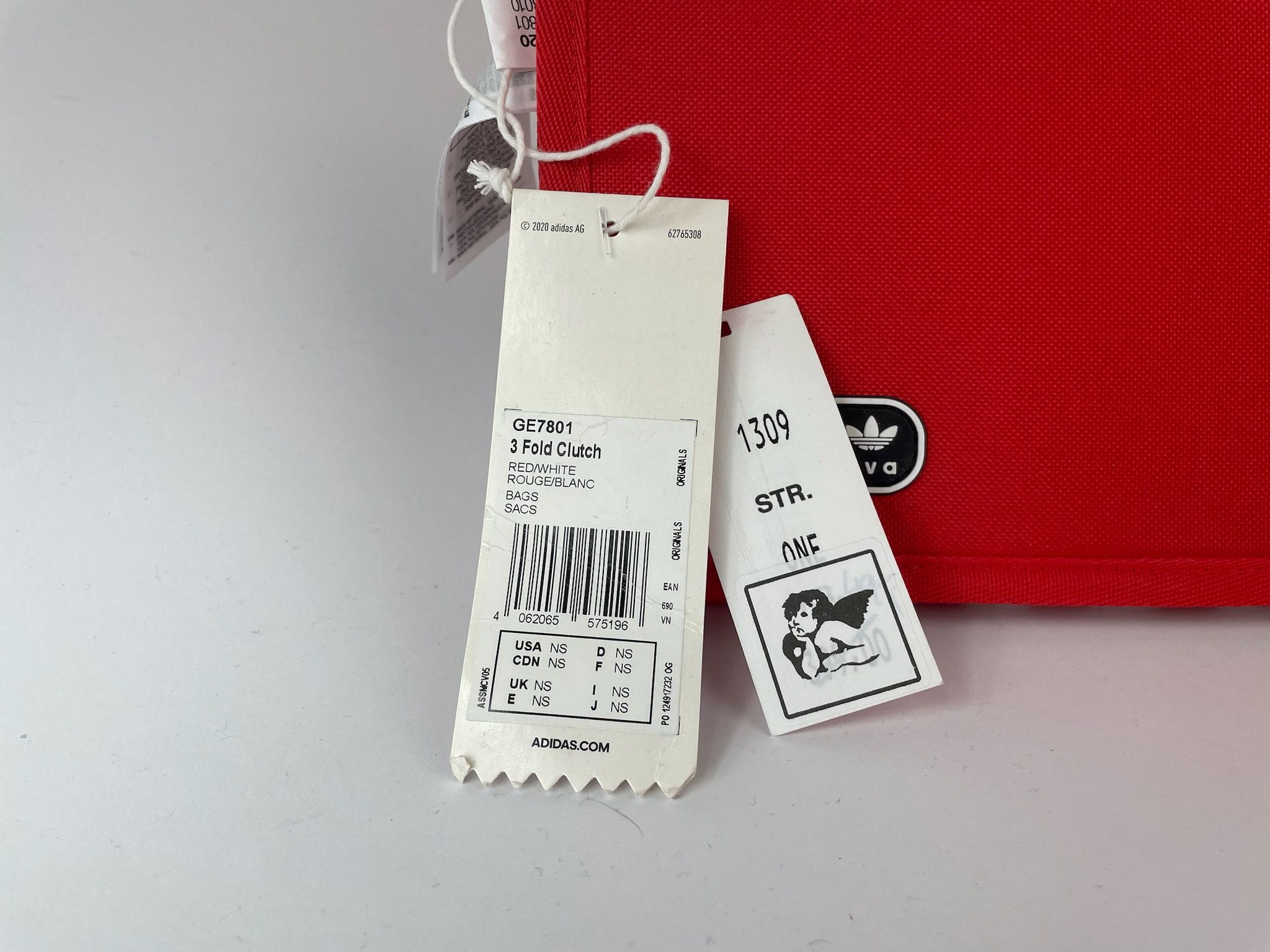 Adidas BNWT LOTTA VOLKOVA Red Trefoil 3 Fold Clutch Size ONE SIZE - 2 Thumbnail