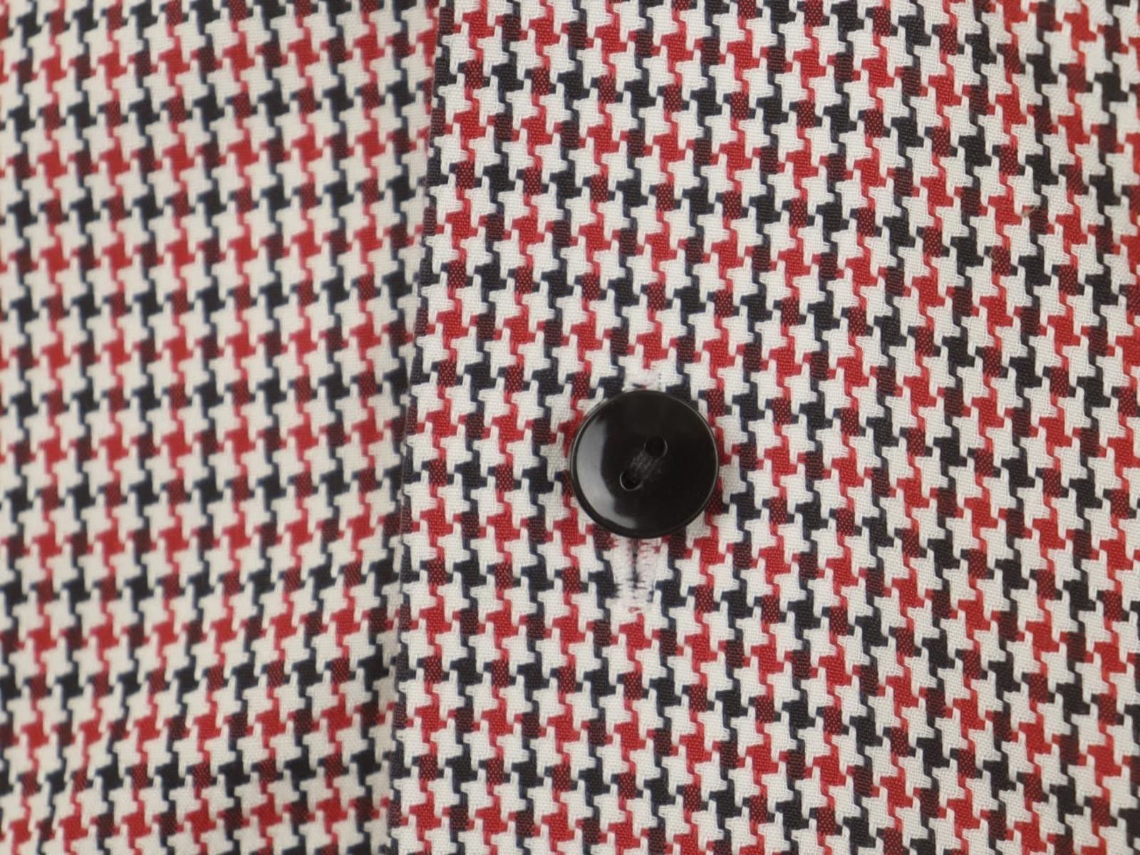 Eton Eton Multicolor Houndstooth Collared Dress Shirt Size 40 Size 38R - 5 Thumbnail