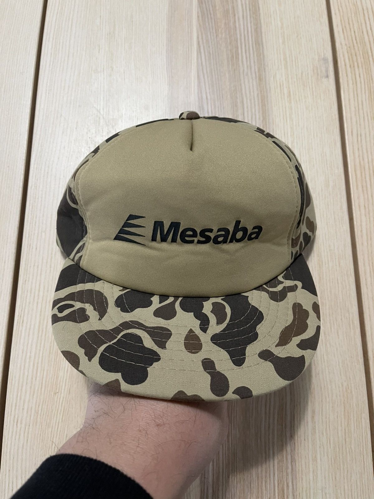 Vintage Vintage Mesaba Airlines Camo Padded SnapBack Hat Size ONE SIZE - 1 Thumbnail