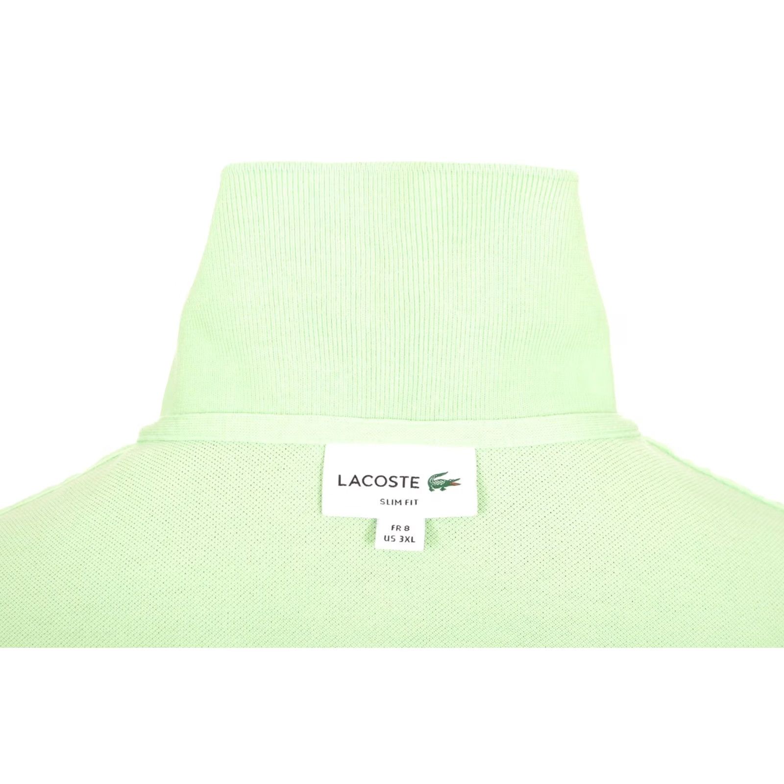 Lacoste DDP Lacoste Slim Fit Light Green Short Sleeve Polo Shirt PH4012 3XL XXXL Men Polo Shirt Green Slim Fit Size US XXL / EU 58 / 5 - 5 Thumbnail