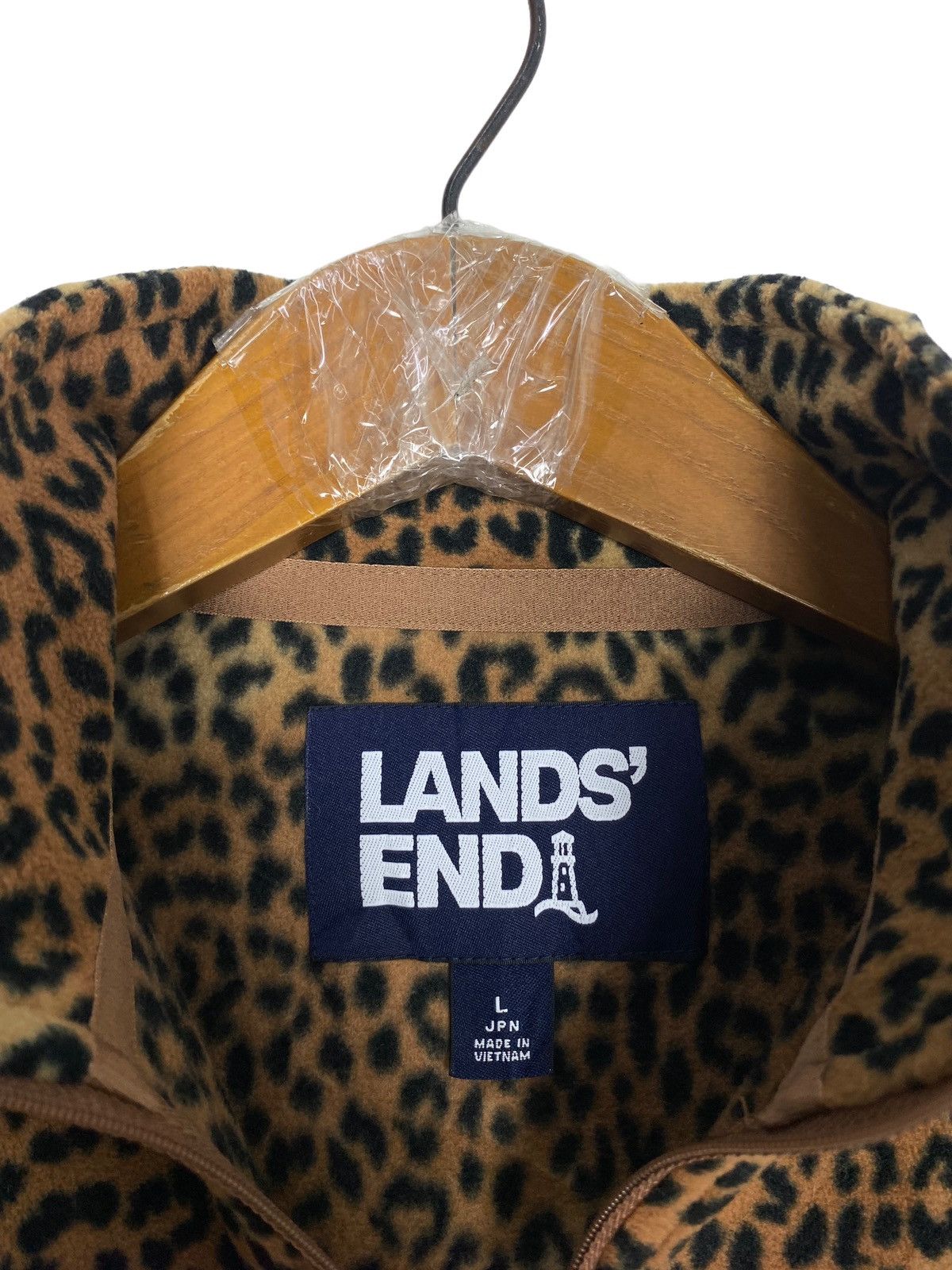 Lands' End Rare‼️ Lands’ End Leopard Women Half Zip Fleece Size S / US 4 / IT 40 - 4 Thumbnail