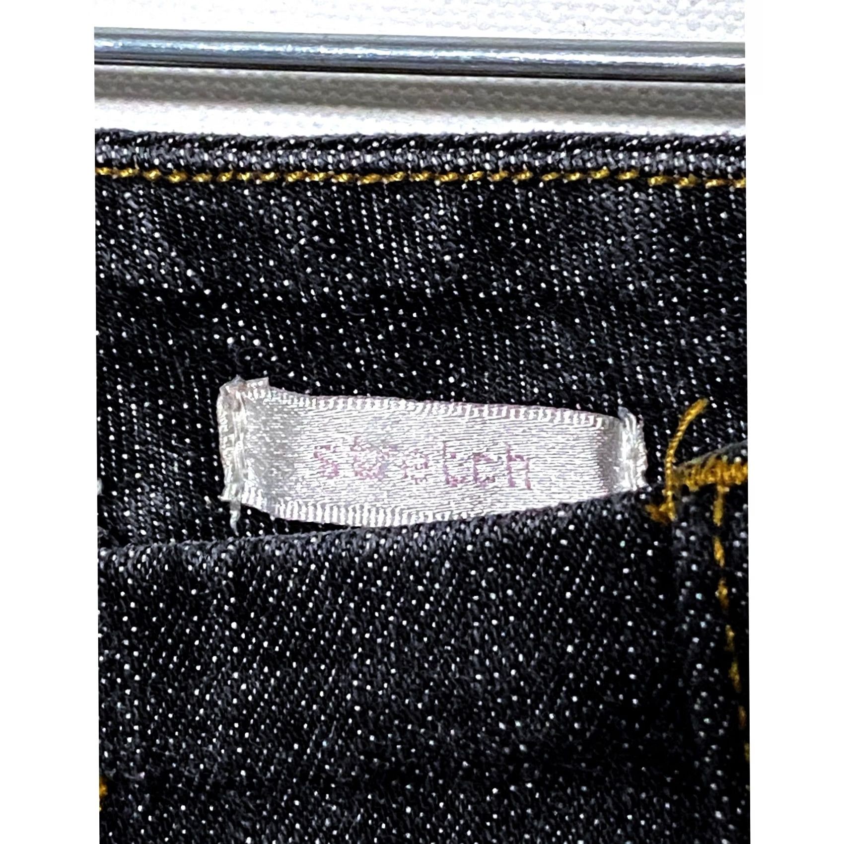 Vintage Erin London Jeans Womens 12 Petite Straight High Rise 28 in Inseam Stretch Denim Blue 5-Pocket Pants Casual Preppy інің Size 34" / US 12 / IT 48 - 5 Thumbnail